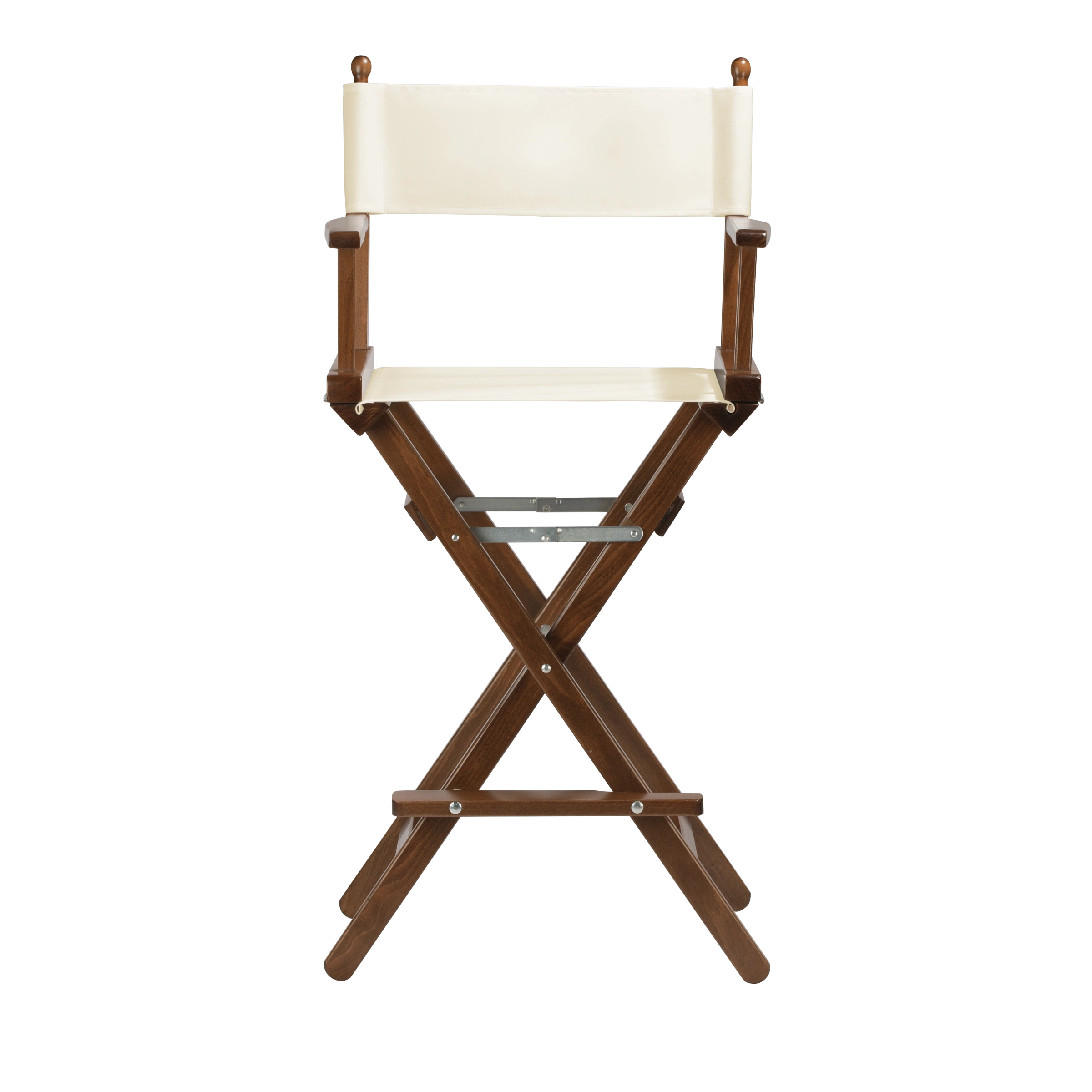 Regiestuhl Steven aus braunem Buchenholz mit Bezug in natur, Frontalansicht
#Classic | Set (Farbe)_natur