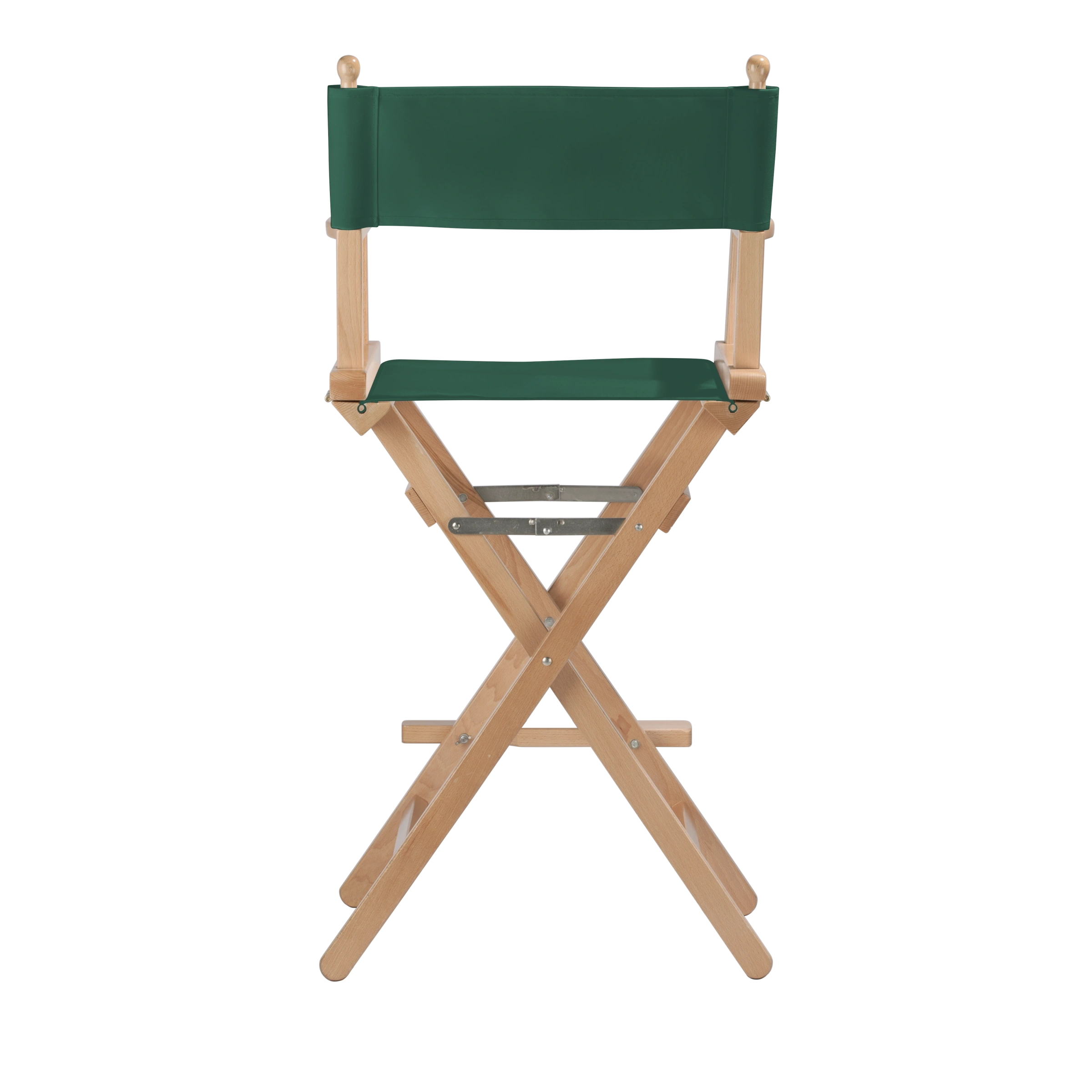 Regiestuhl Steven aus naturfarbenem Buchenholz mit dunkelgrünem Bezug, Rückansicht
#Classic | Set (Farbe)_dunkelgrün