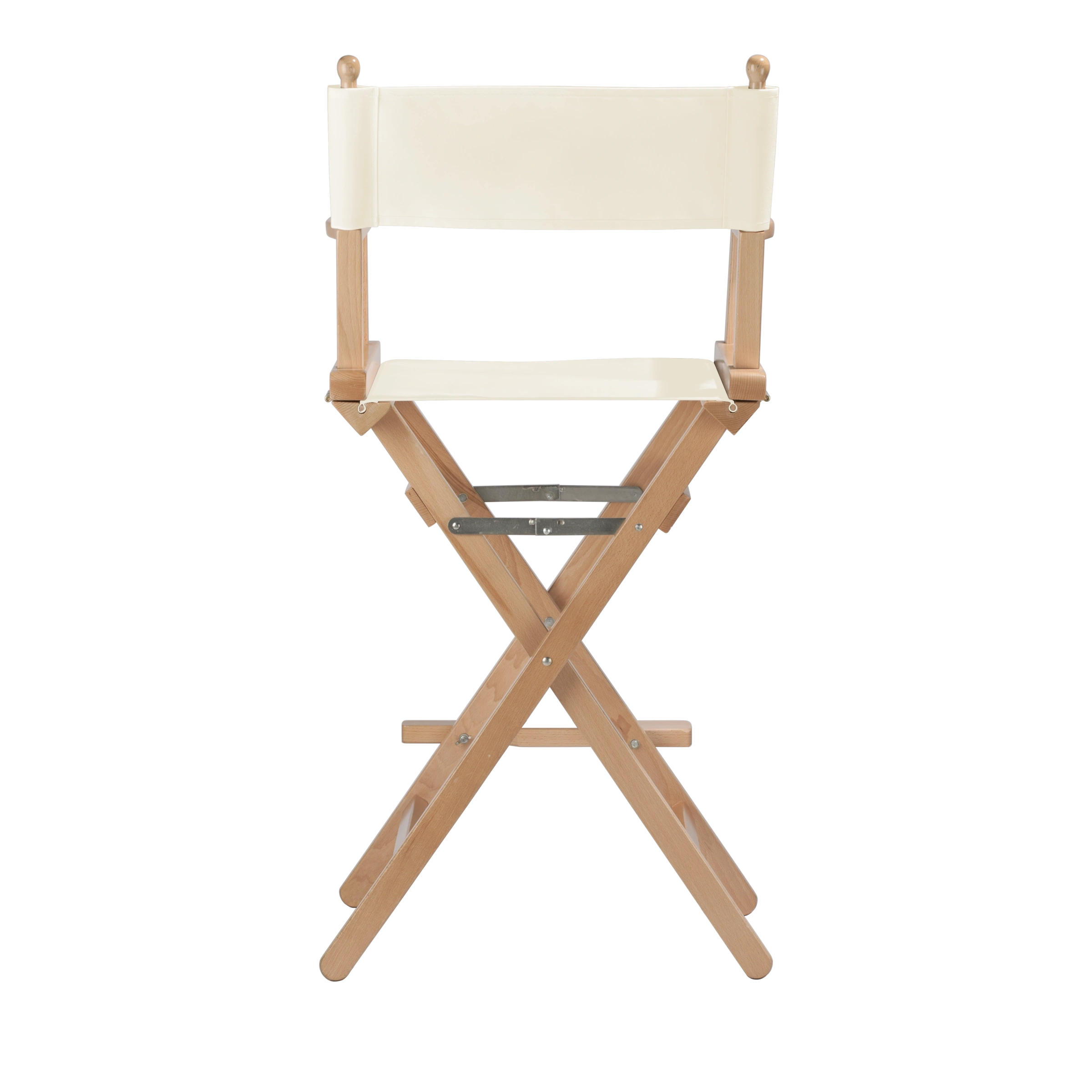 Regiestuhl Steven aus naturfarbenem Buchenholz mit Bezug in natur, Rückansicht
#Classic | Set (Farbe)_natur