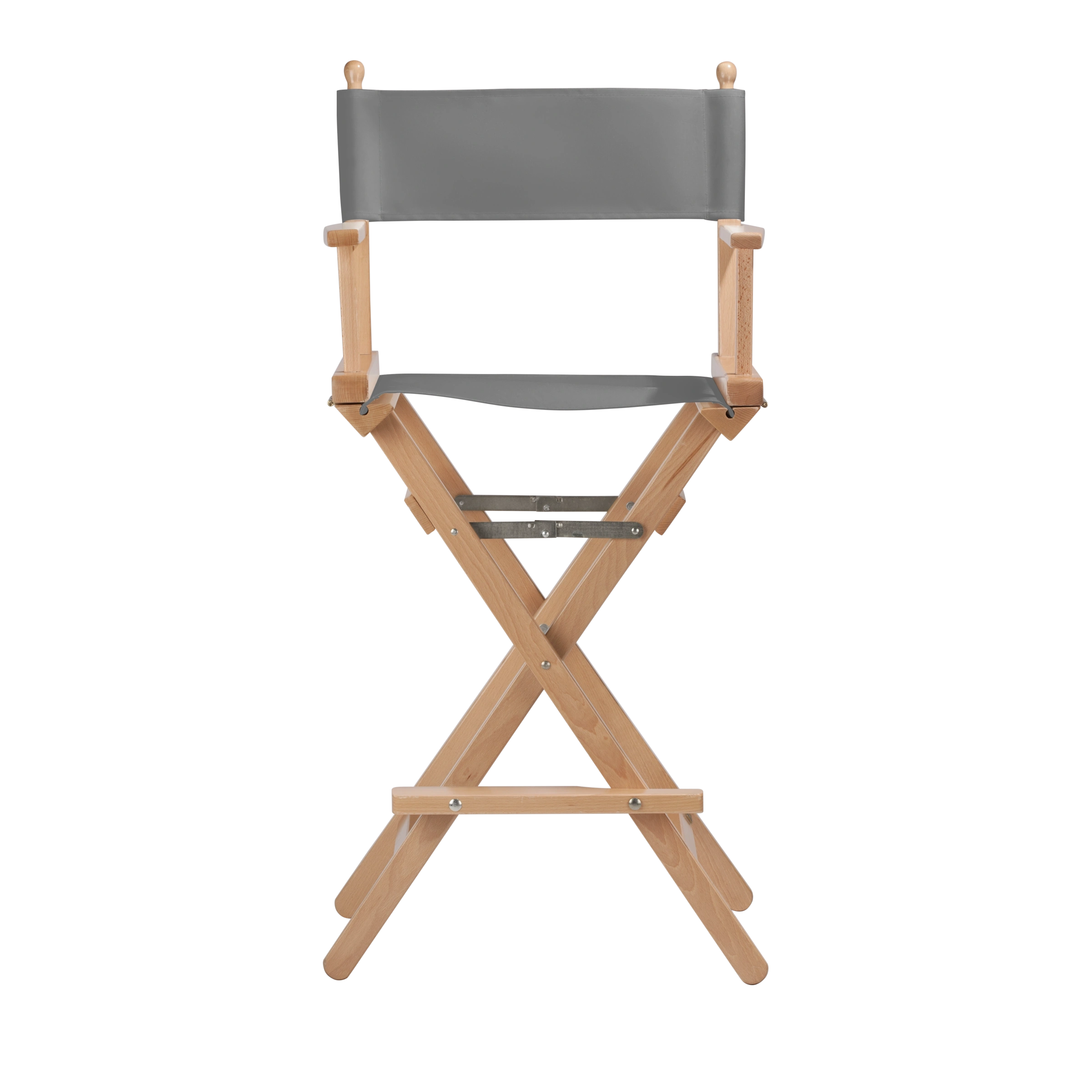 Regiestuhl Steven aus naturfarbenem Buchenholz mit anthrazitem Bezug, Frontalansicht
#Classic | Set (Farbe)_anthrazit