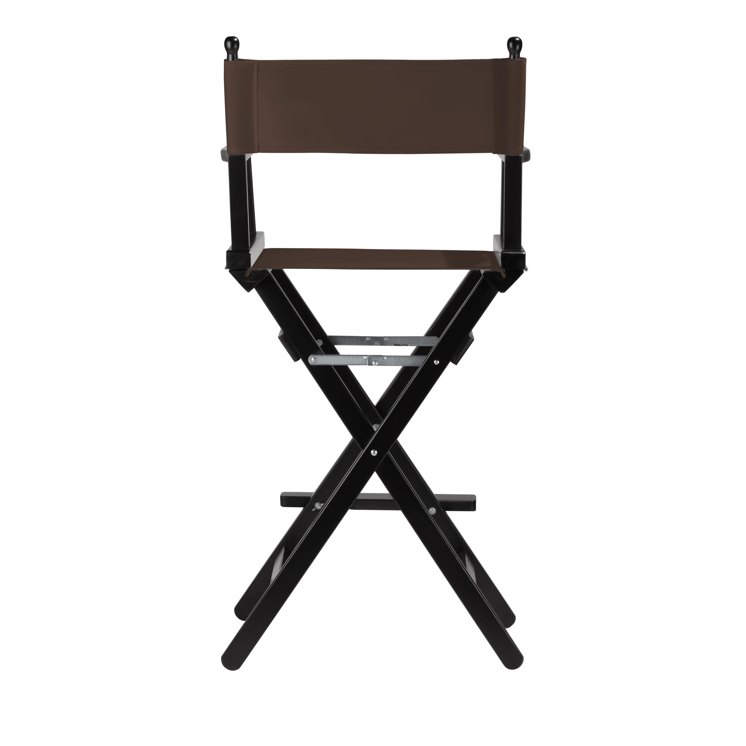 Regiestuhl Steven aus schwarzem Buchenholz mit Bezug in caffé, Rückansicht
#Classic | Set (Farbe)_caffé