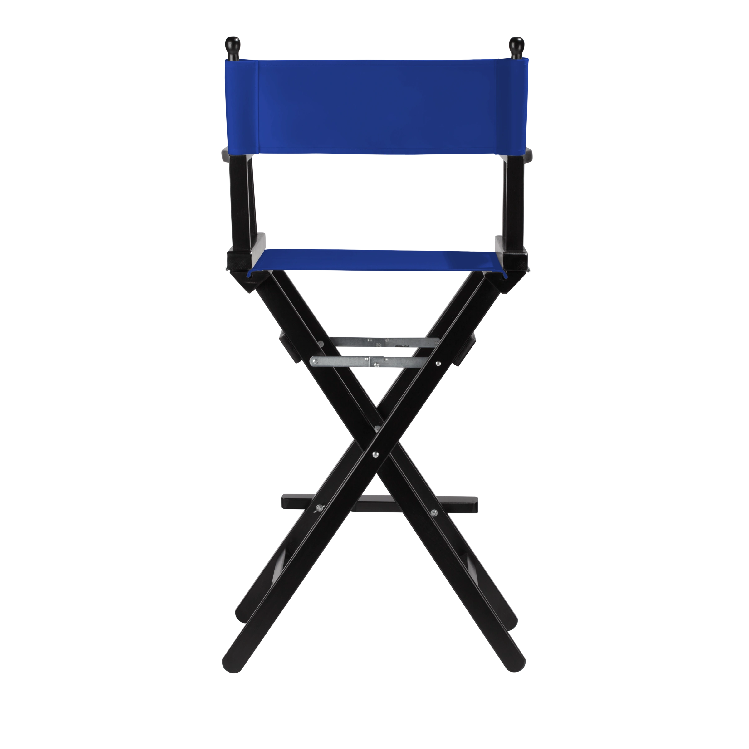 Regiestuhl Steven aus schwarzem Buchenholz mit dunkelblauem Bezug, Rückansicht
#Classic | Set (Farbe)_dunkelblau