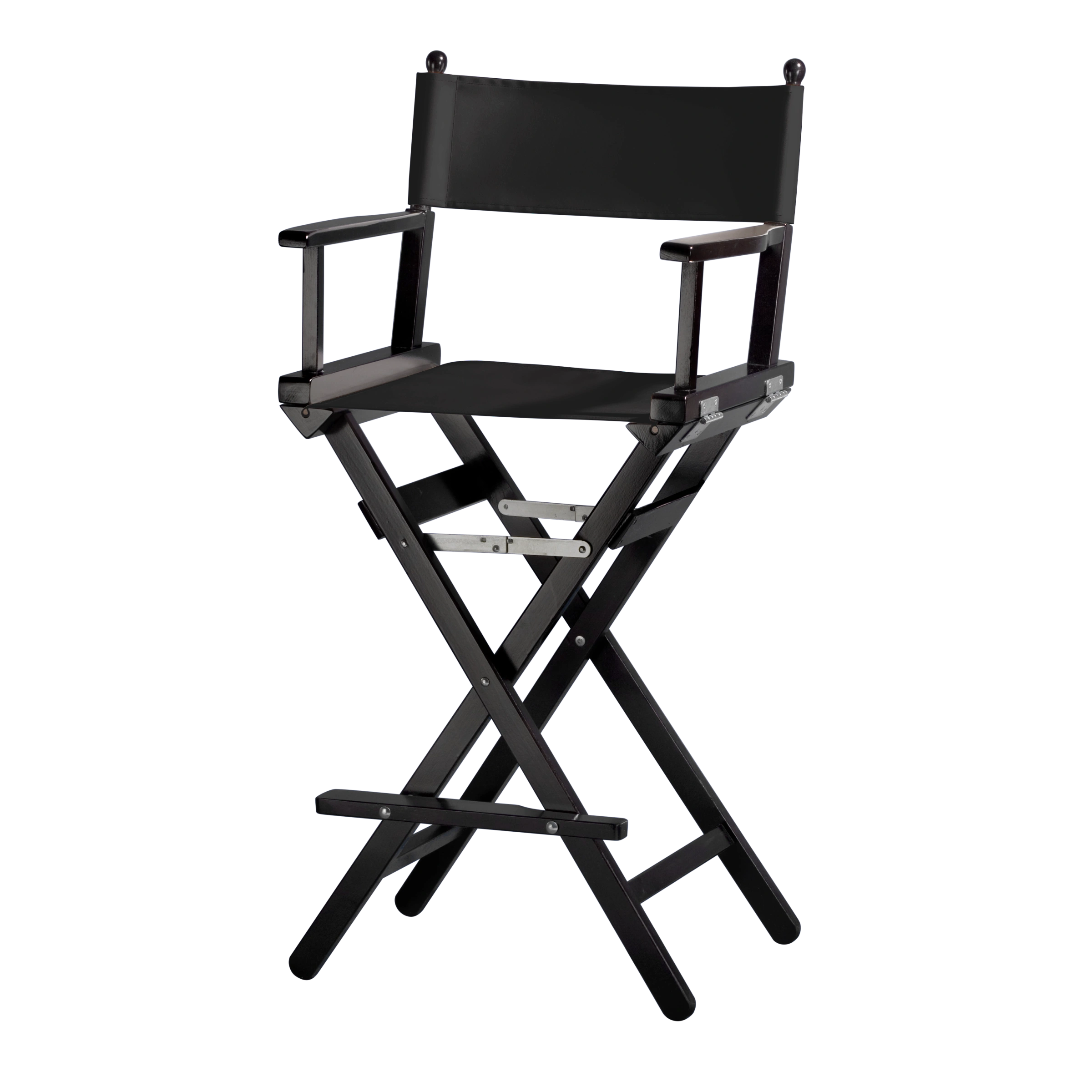 Regiestuhl Steven aus schwarzem Buchenholz mit schwarzem Bezug, Seitenansicht
#Classic | Set (Farbe)_schwarz