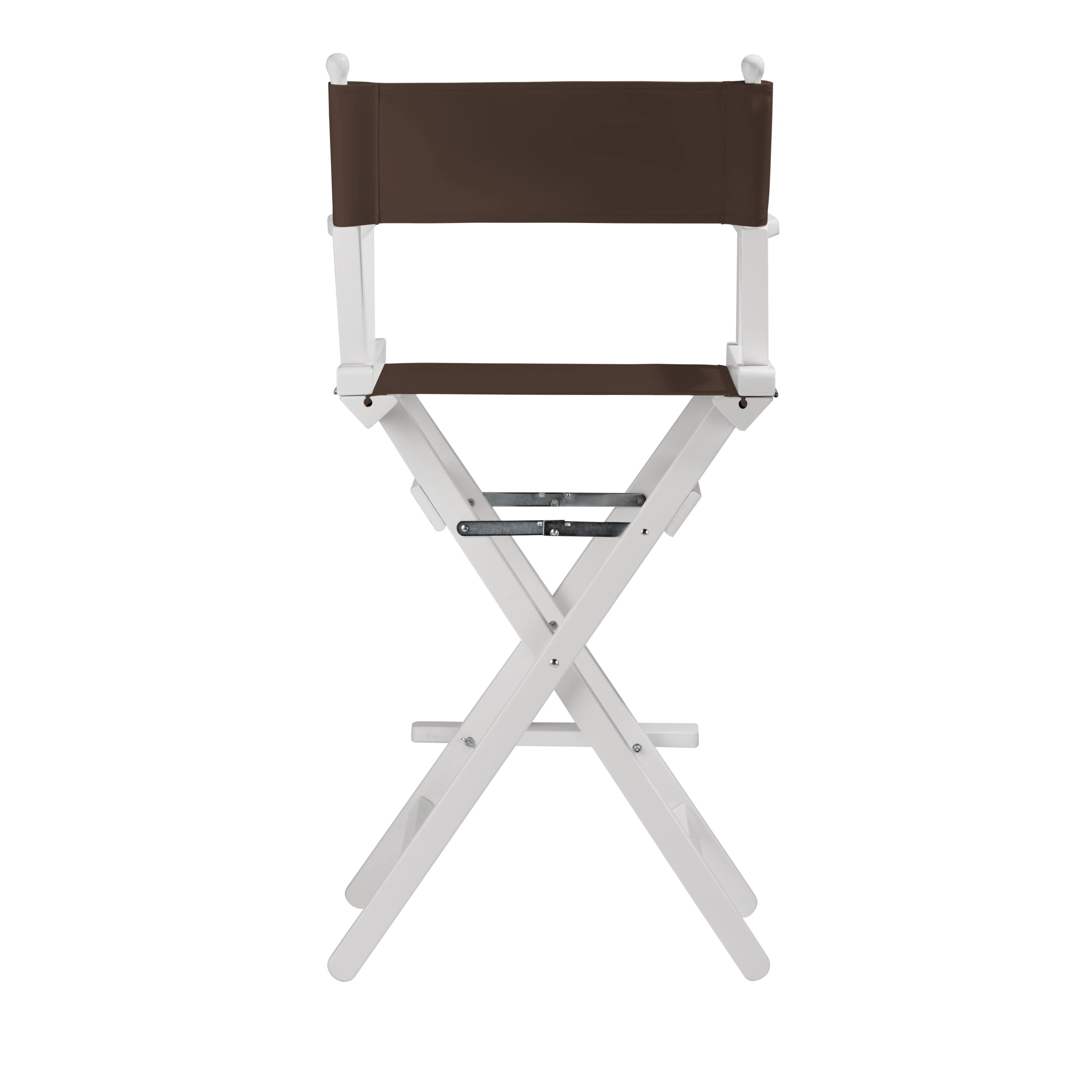 Regiestuhl Steven aus weißem Buchenholz mit Bezug in caffé, Rückansicht
#Classic | Set (Farbe)_caffé