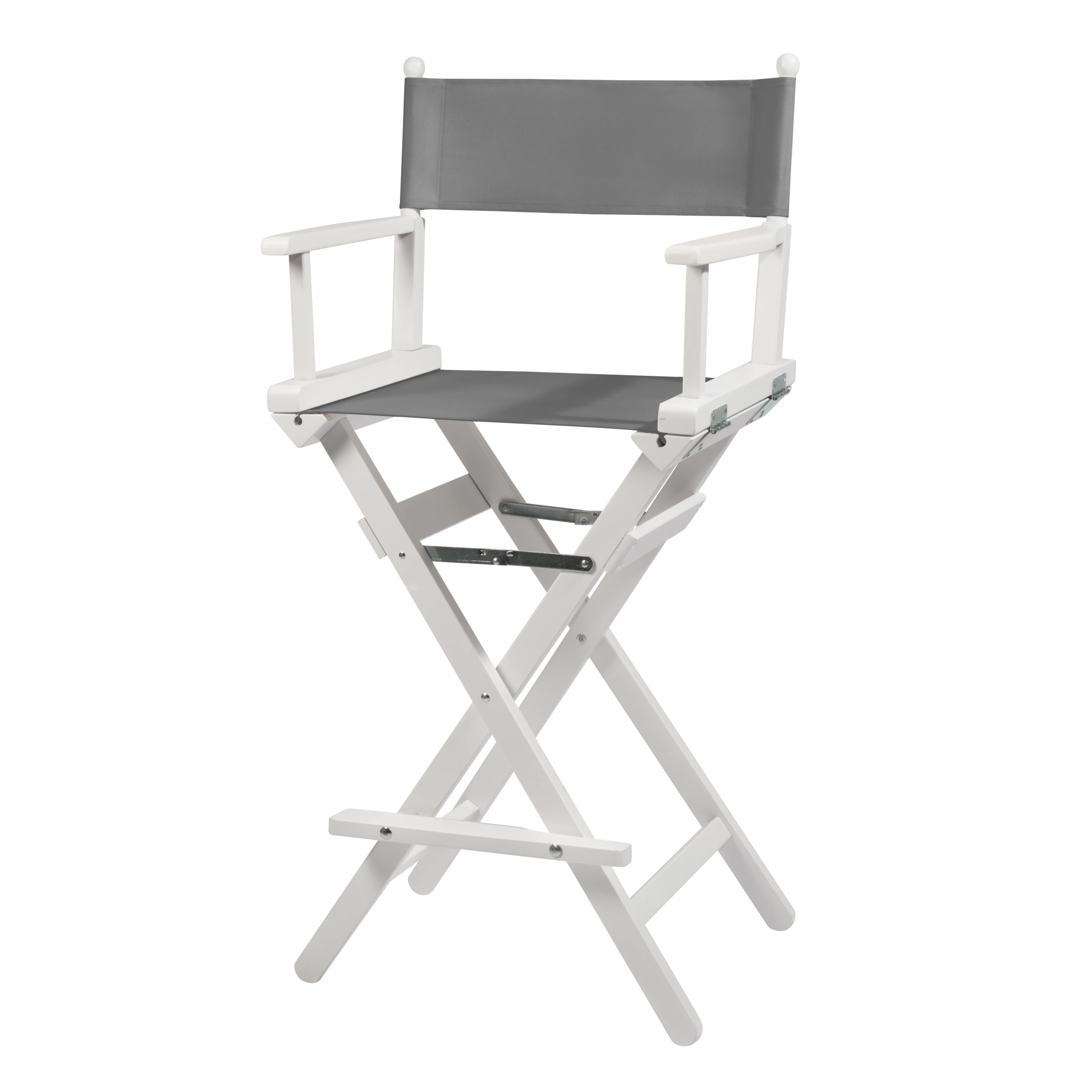 Regiestuhl Steven aus weißem Buchenholz mit anthrazitem Bezug, Seitenansicht
#Classic | Set (Farbe)_anthrazit