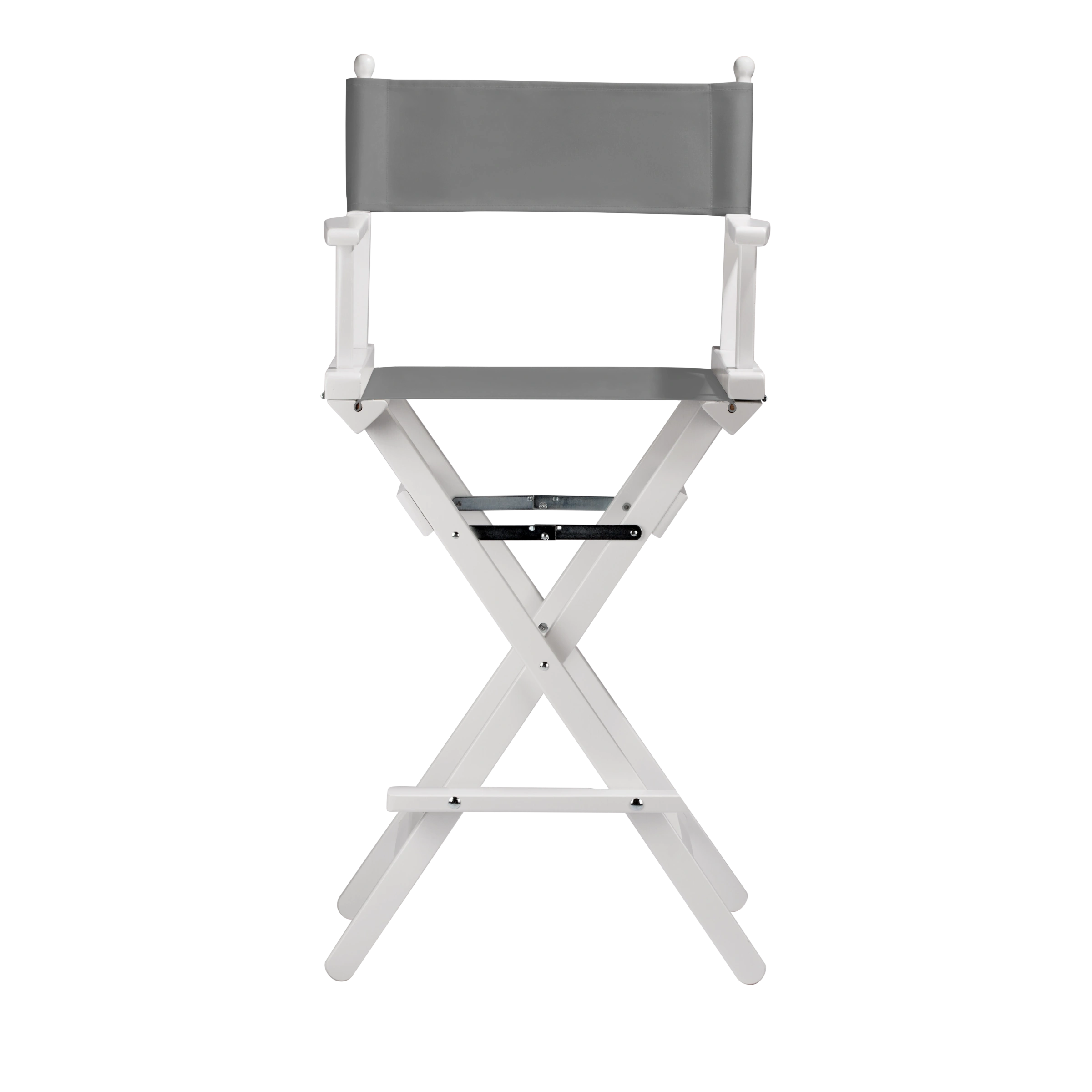 Regiestuhl Steven aus weißem Buchenholz mit anthrazitem Bezug, Frontalansicht
#Classic | Set (Farbe)_anthrazit