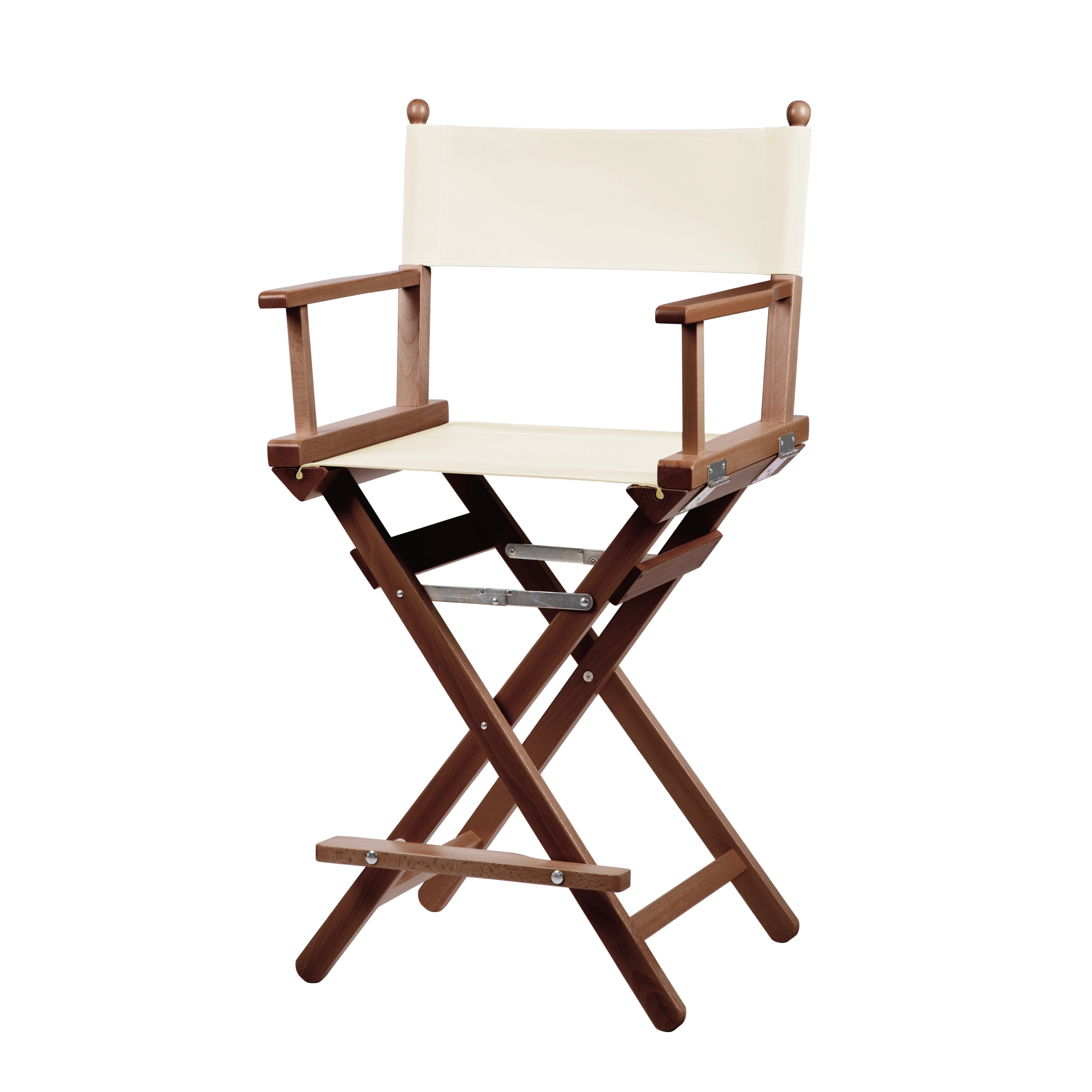 Regiestuhl Sydney aus braunem Buchenholz mit Bezug in natur, Seitenansicht
#Classic | Set (Farbe)_natur