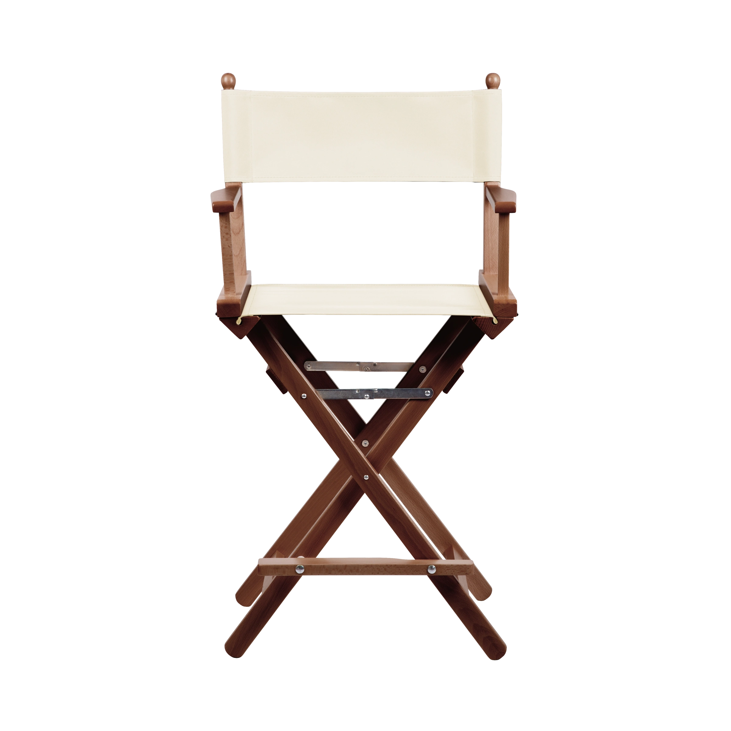 Regiestuhl Sydney aus braunem Buchenholz mit Bezug in natur, Frontalansicht
#Classic | Set (Farbe)_natur