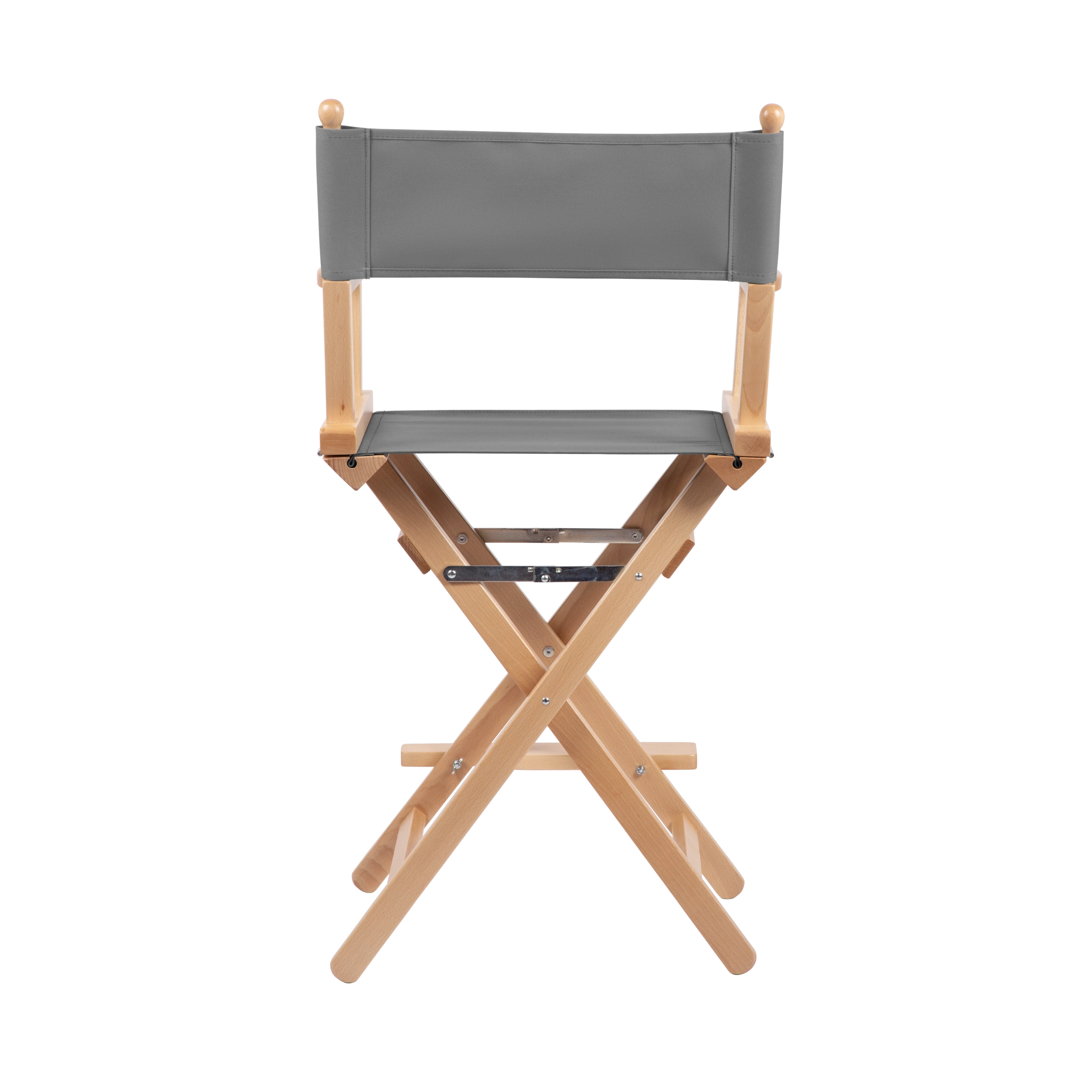 Regiestuhl Sydney aus naturfarbenem Buchenholz mit anthrazitem Bezug, Rückansicht
#Classic | Set (Farbe)_anthrazit