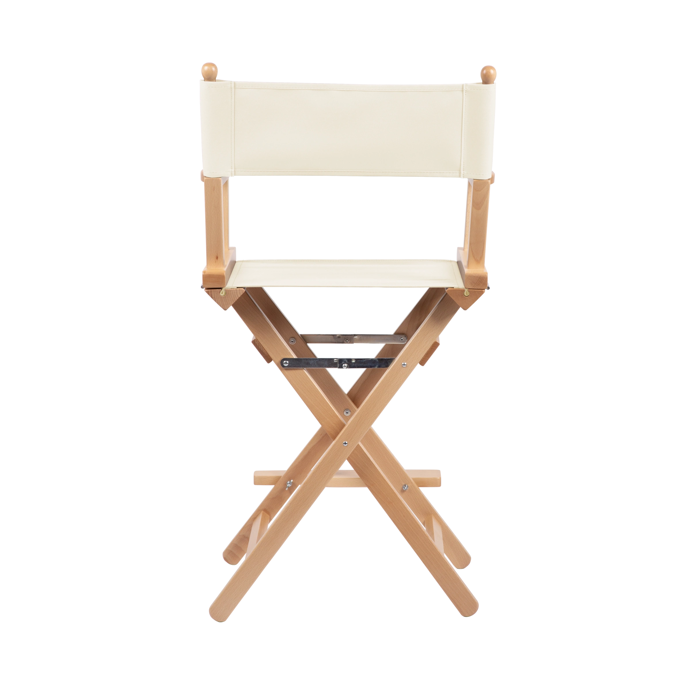 Regiestuhl Sydney aus naturfarbenem Buchenholz mit Bezug in natur, Rückansicht
#Classic | Set (Farbe)_natur