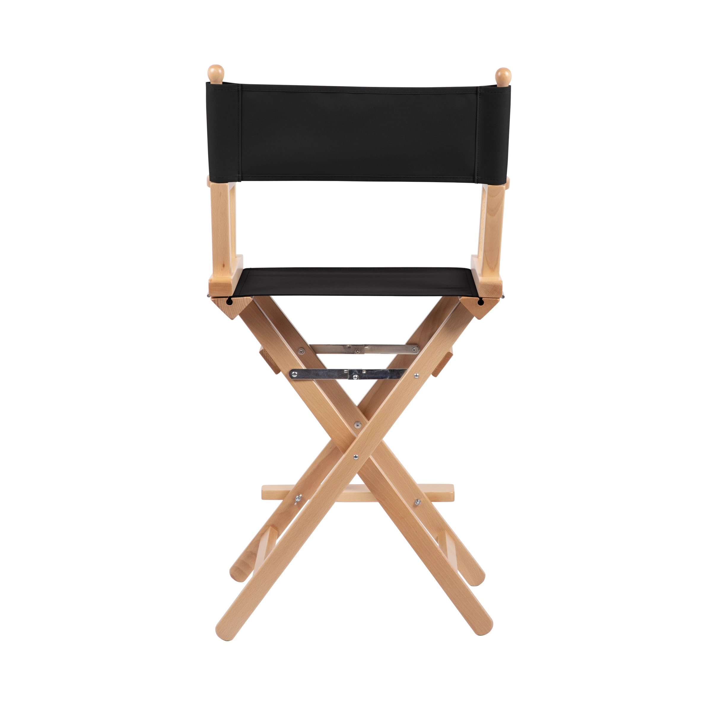 Regiestuhl Sydney aus naturfarbenem Buchenholz mit schwarzem Bezug, Rückansicht
#Classic | Set (Farbe)_schwarz