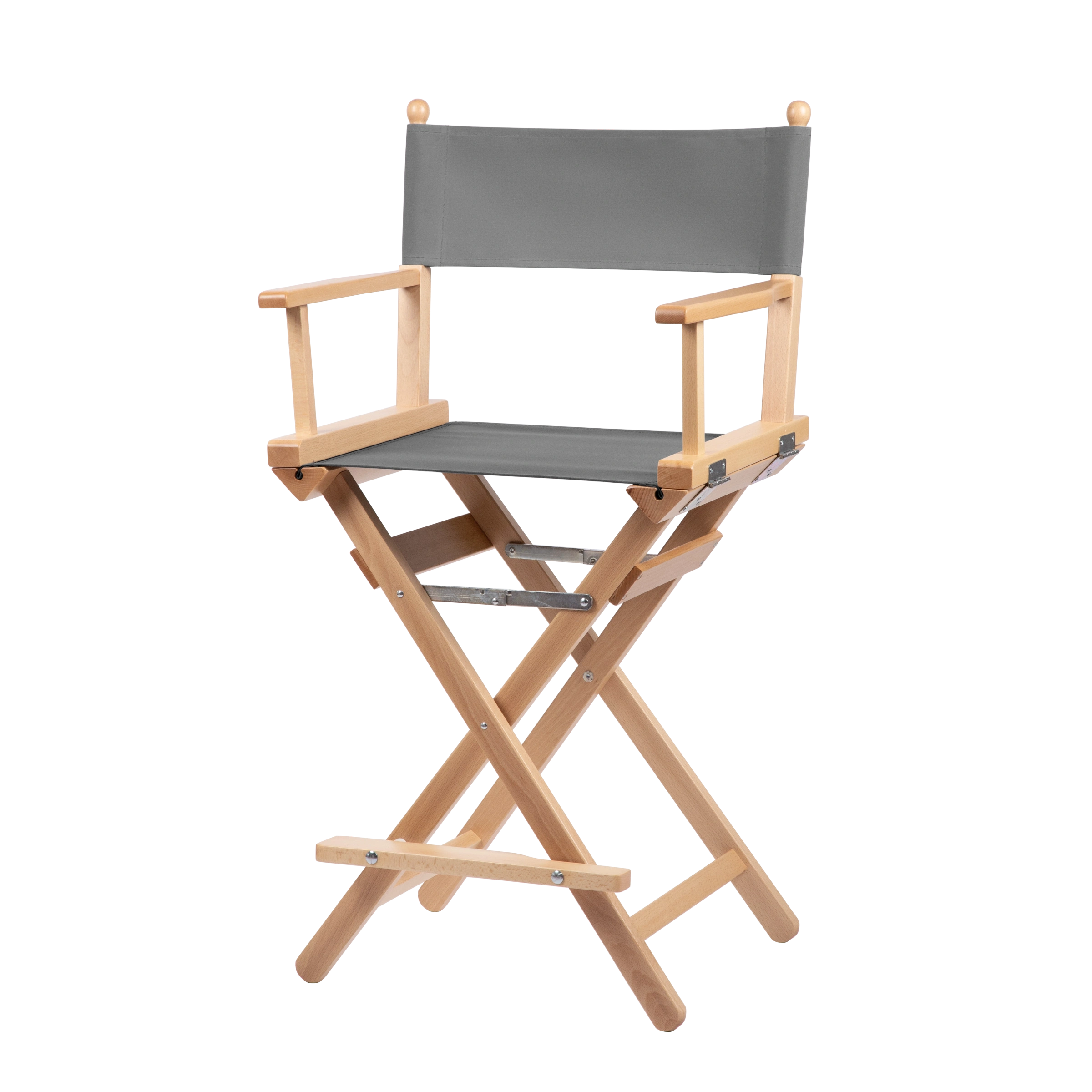 Regiestuhl Sydney aus naturfarbenem Buchenholz mit anthrazitem Bezug, Seitenansicht
#Classic | Set (Farbe)_anthrazit