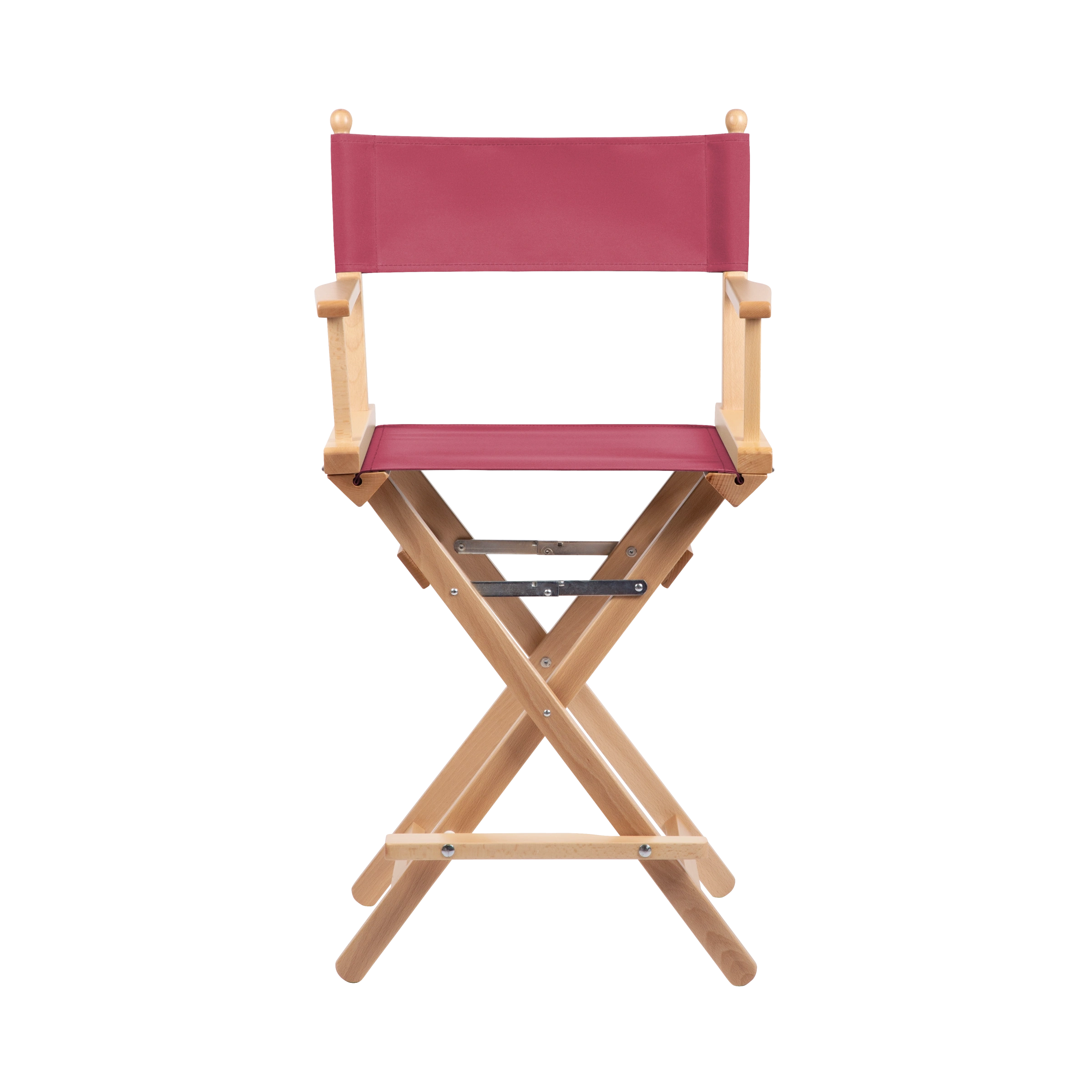 Regiestuhl Sydney aus naturfarbenem Buchenholz mit Bezug in fuchsia, Frontalansicht
#Classic | Set (Farbe)_fuchsia