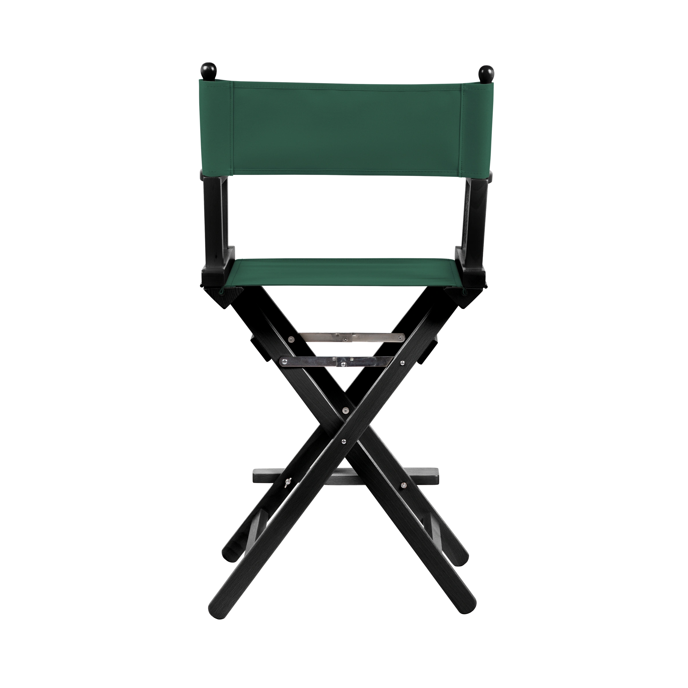 Regiestuhl Sydney aus schwarzem Buchenholz mit dunkelgrünem Bezug, Rückansicht
#Classic | Set (Farbe)_dunkelgrün