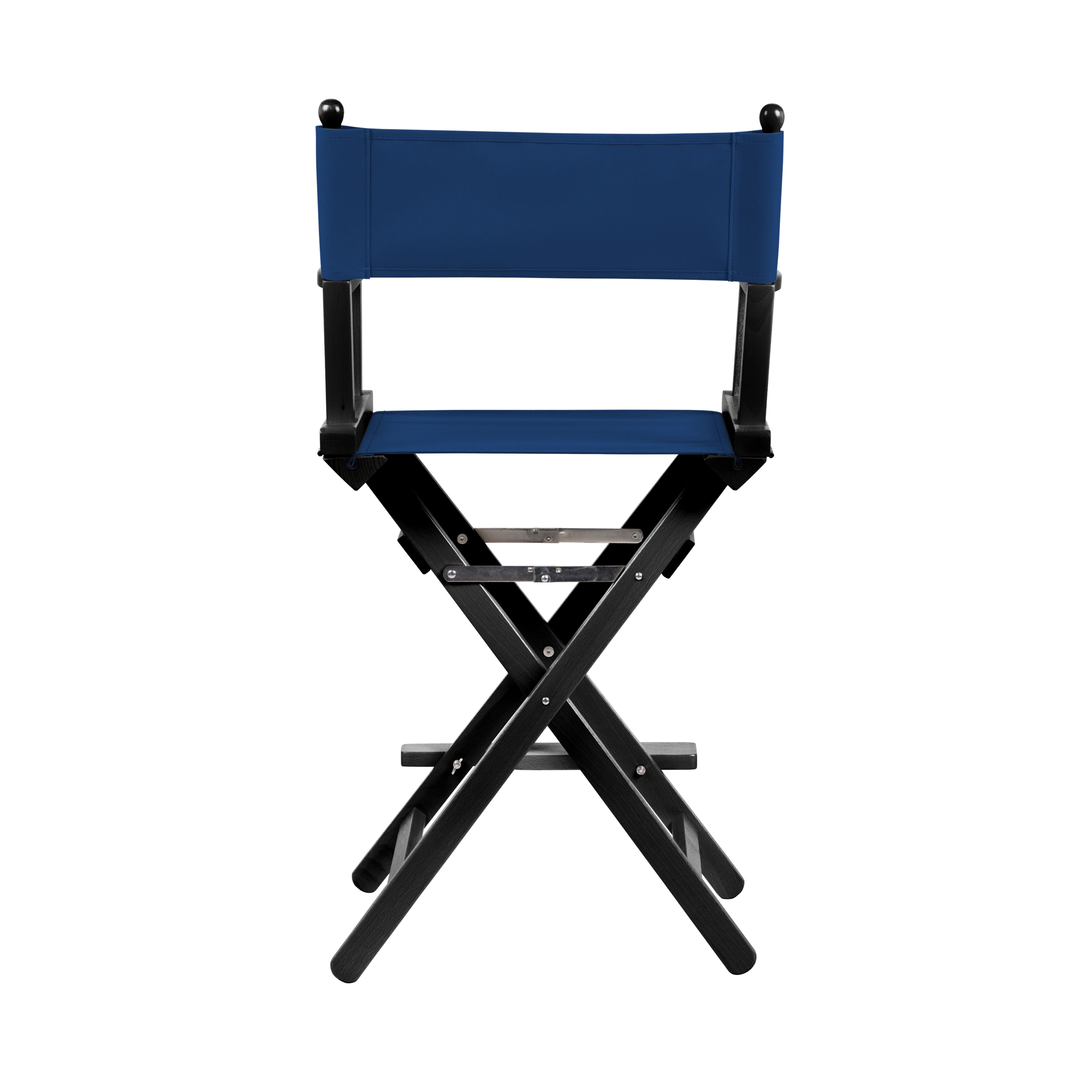 Regiestuhl Sydney aus schwarzem Buchenholz mit Bezug in marine, Rückansicht
#Classic | Set (Farbe)_marine