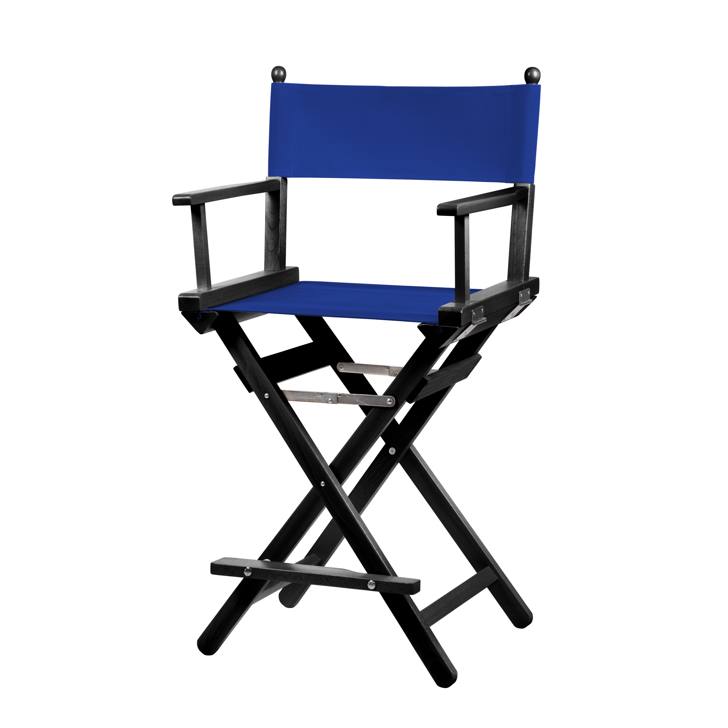 Regiestuhl Sydney aus schwarzem Buchenholz mit dunkelblauem Bezug, Seitenansicht
#Classic | Set (Farbe)_dunkelblau