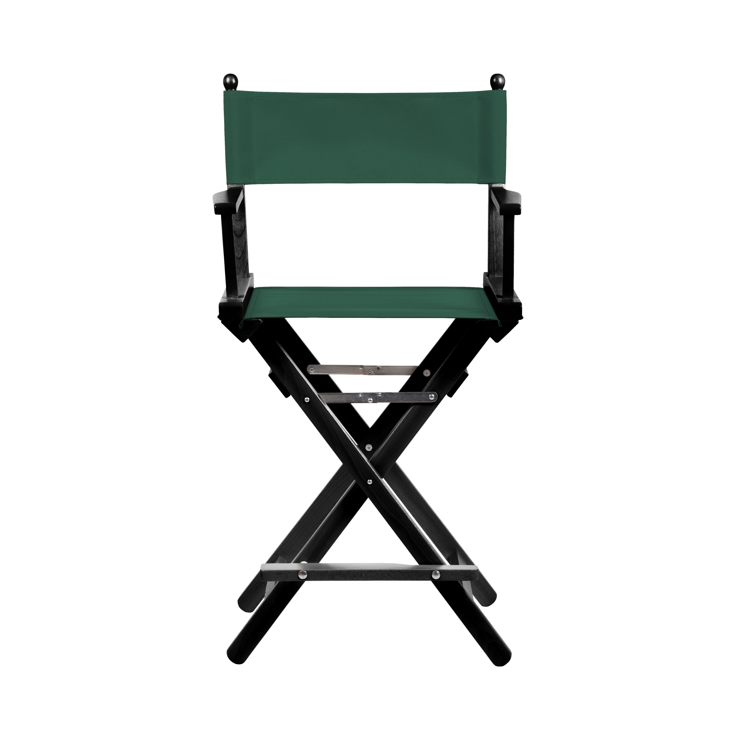 Regiestuhl Sydney aus schwarzem Buchenholz mit dunkelgrünem Bezug, Frontalansicht
#Classic | Set (Farbe)_dunkelgrün