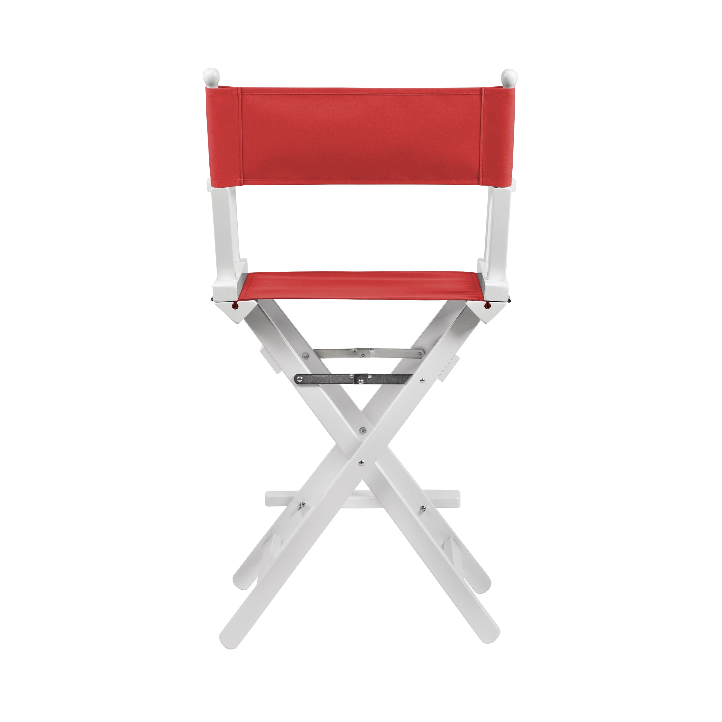 Regiestuhl Sydney aus weißem Buchenholz mit Bezug in rivarot, Rückansicht
#Classic | Set (Farbe)_rivarot