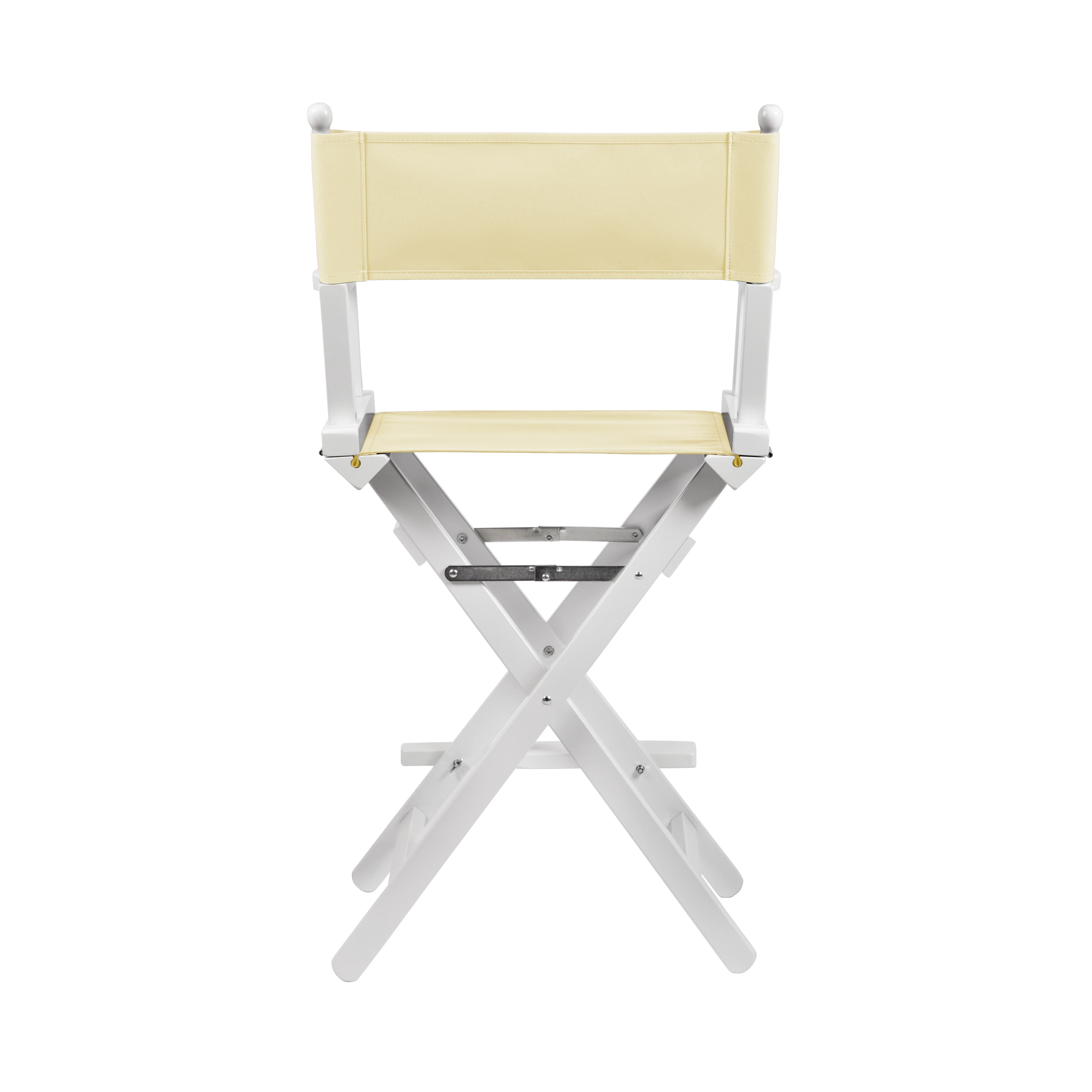 Regiestuhl Sydney aus weißem Buchenholz mit Bezug in vanille, Rückansicht
#Classic | Set (Farbe)_vanille