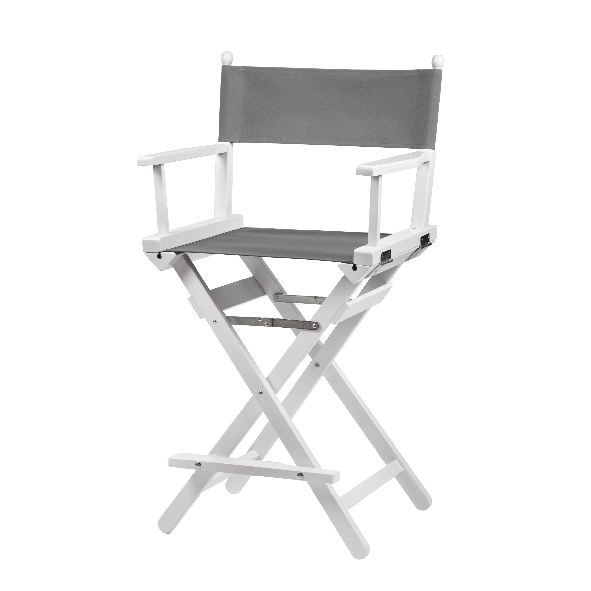 Regiestuhl Sydney aus weißem Buchenholz mit anthrazitem Bezug, Seitenansicht
#Classic | Set (Farbe)_anthrazit