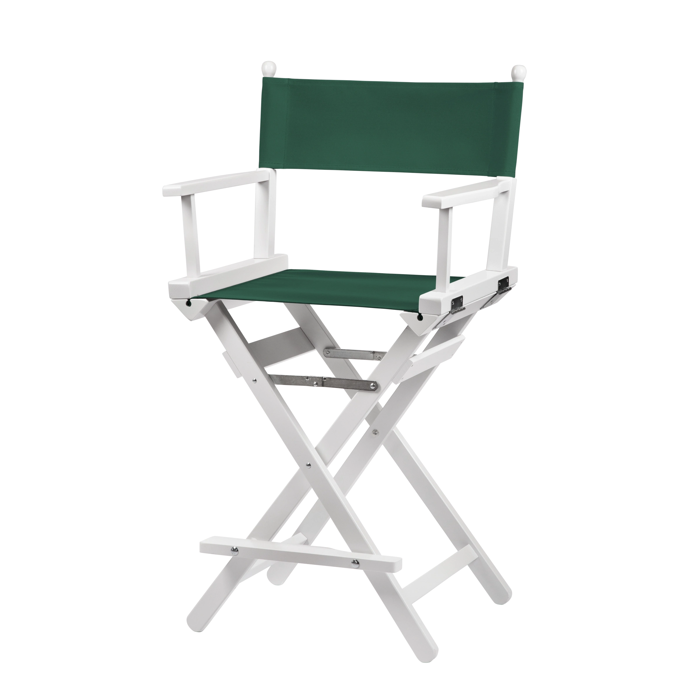 Regiestuhl Sydney aus weißem Buchenholz mit dunkelgrünem Bezug, Seitenansicht
#Classic | Set (Farbe)_dunkelgrün