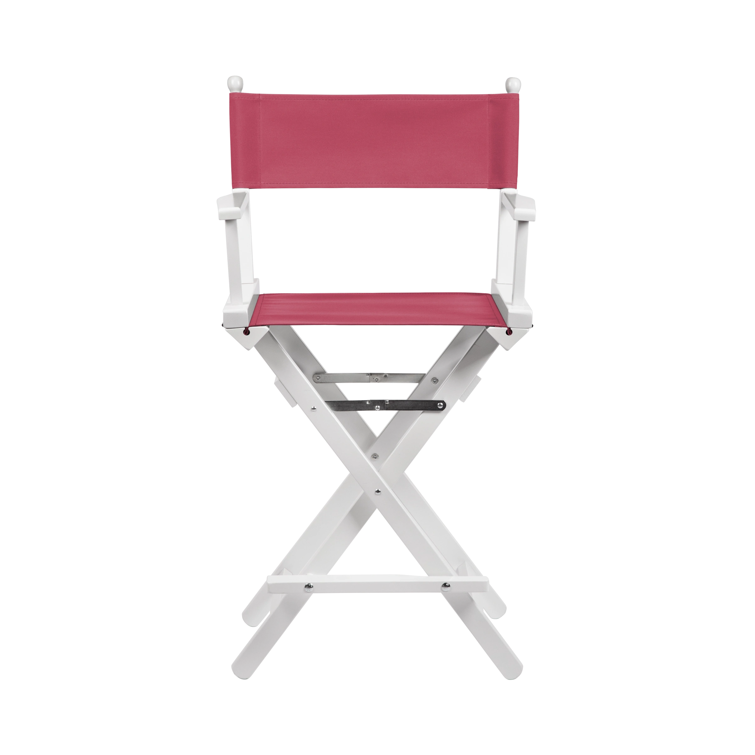 Regiestuhl Sydney aus weißem Buchenholz mit Bezug in fuchsia, Frontalansicht
#Classic | Set (Farbe)_fuchsia