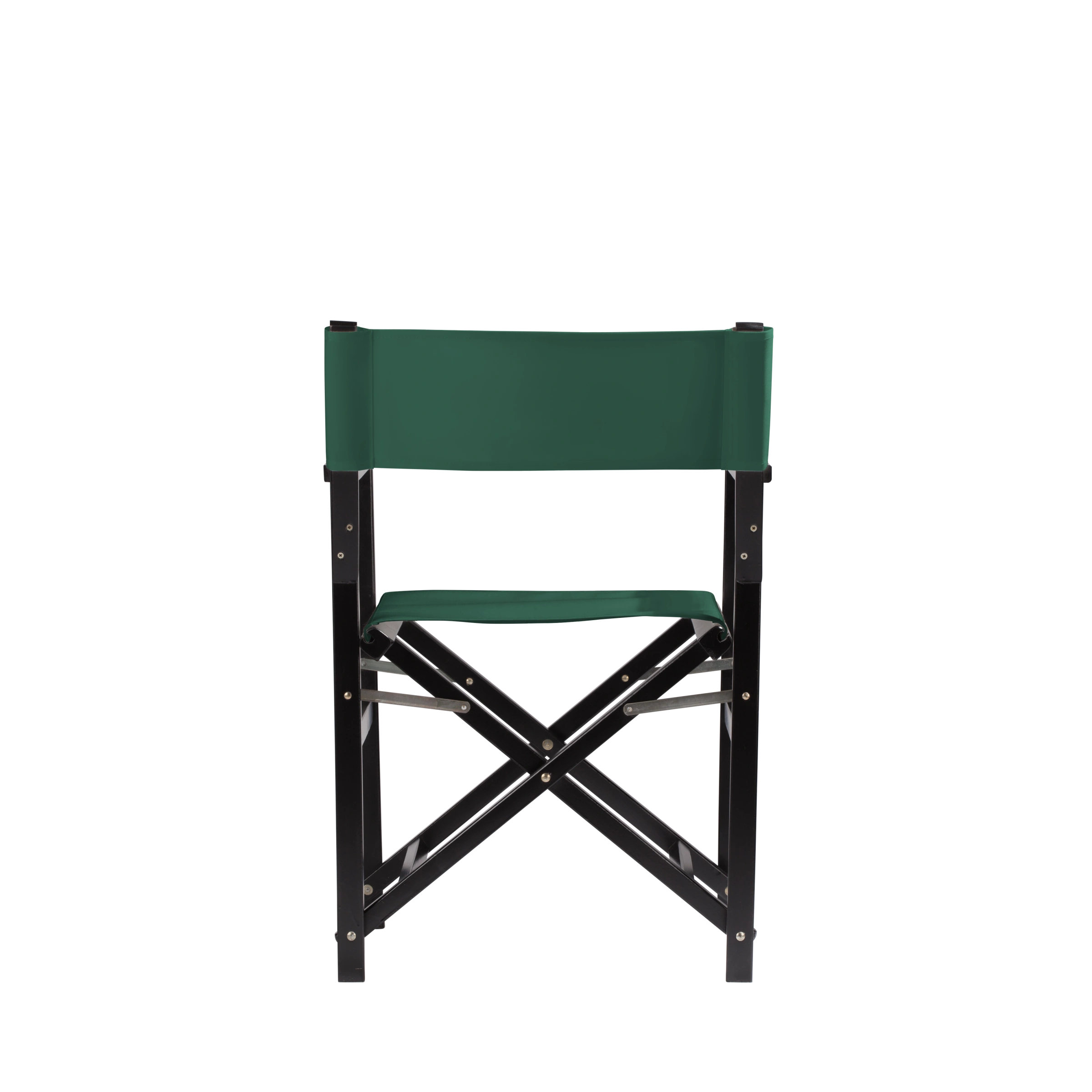 Regiestuhl Woody aus schwarzem Buchenholz mit dunkelgrünem Bezug, Rückansicht
#Classic | Set (Farbe)_dunkelgrün