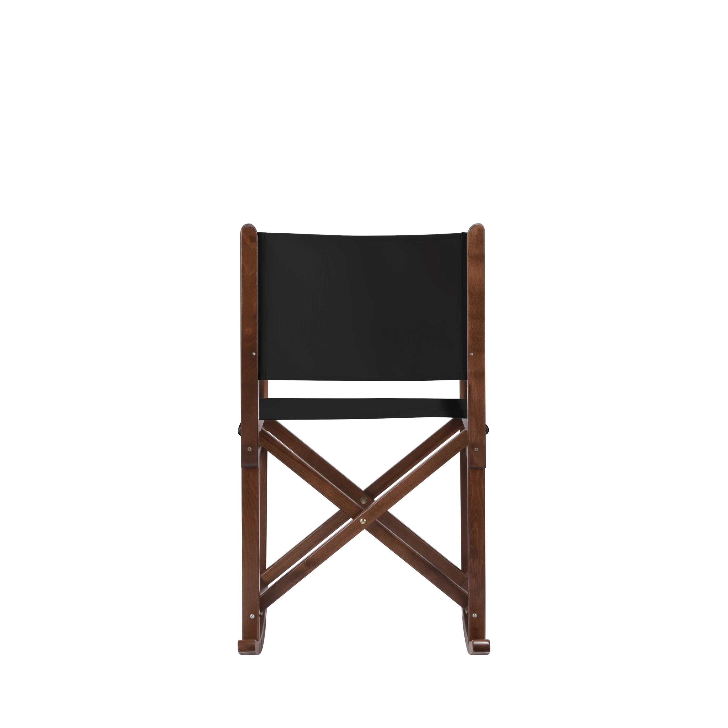 Schaukelstuhl Helmut aus braunem Buchenholz mit schwarzem Bezug, Rückansicht
#Swing | Set (Farbe)_schwarz