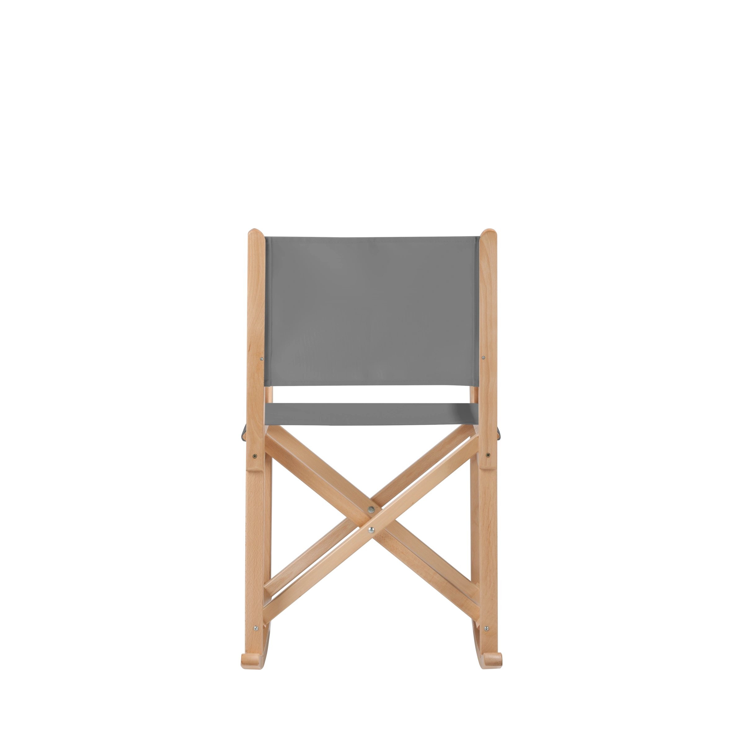 Schaukelstuhl Helmut aus naturfarbenem Buchenholz mit anthrazitem Bezug, Rückansicht
#Swing | Set (Farbe)_anthrazit