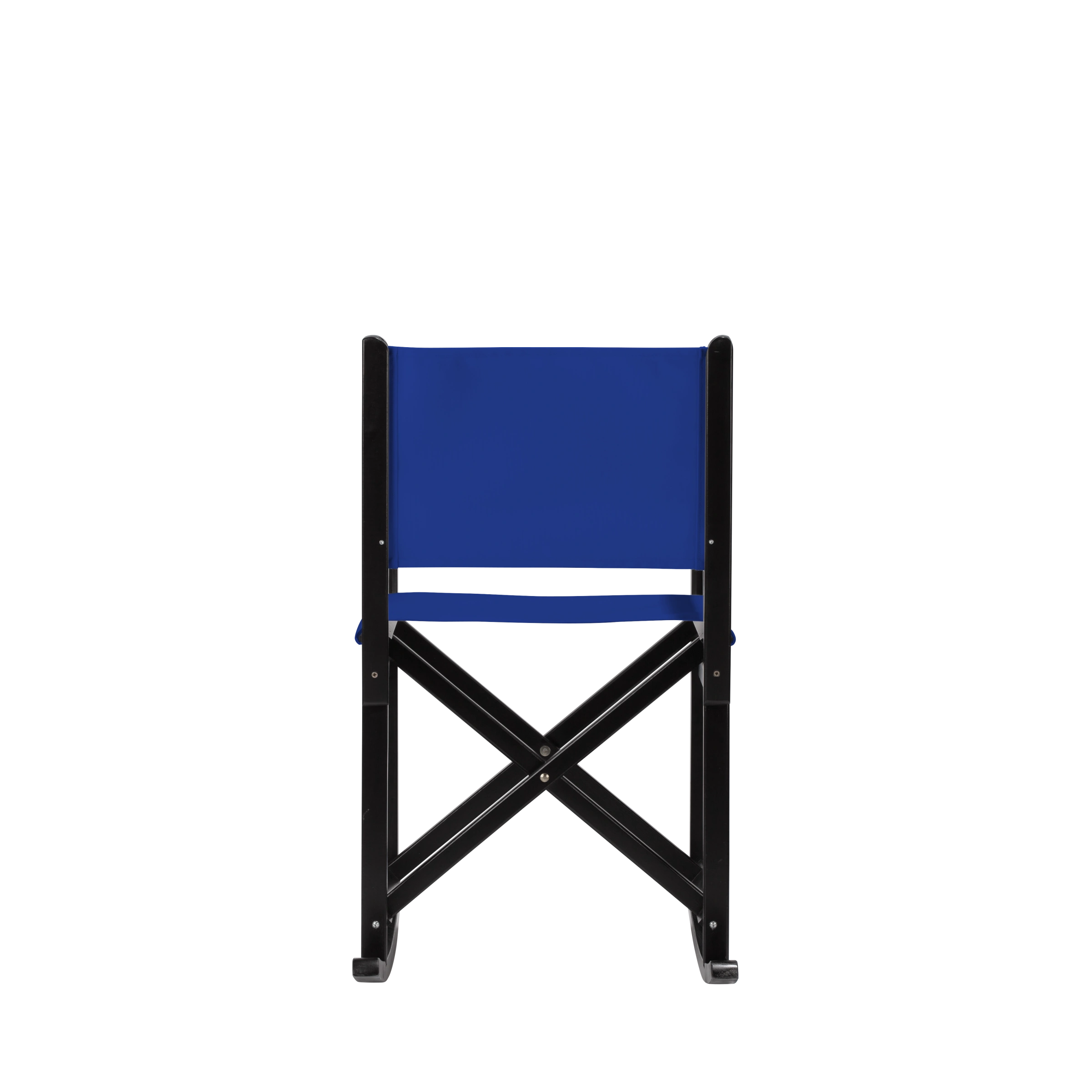 Schaukelstuhl Helmut aus schwarzem Buchenholz mit dunkelblauem Bezug, Rückansicht
#Swing | Set (Farbe)_dunkelblau