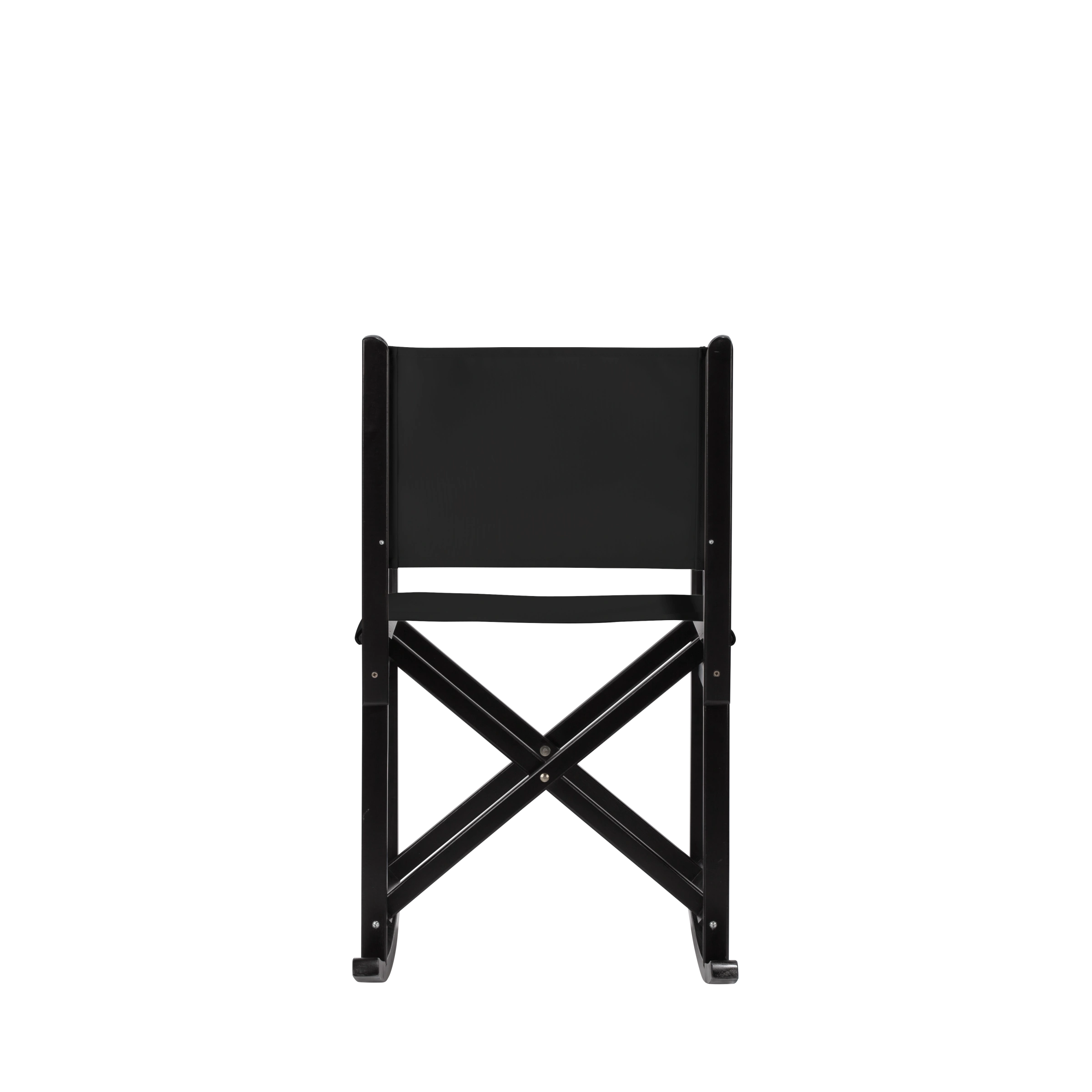 Schaukelstuhl Helmut aus schwarzem Buchenholz mit schwarzem Bezug, Rückansicht
#Swing | Set (Farbe)_schwarz