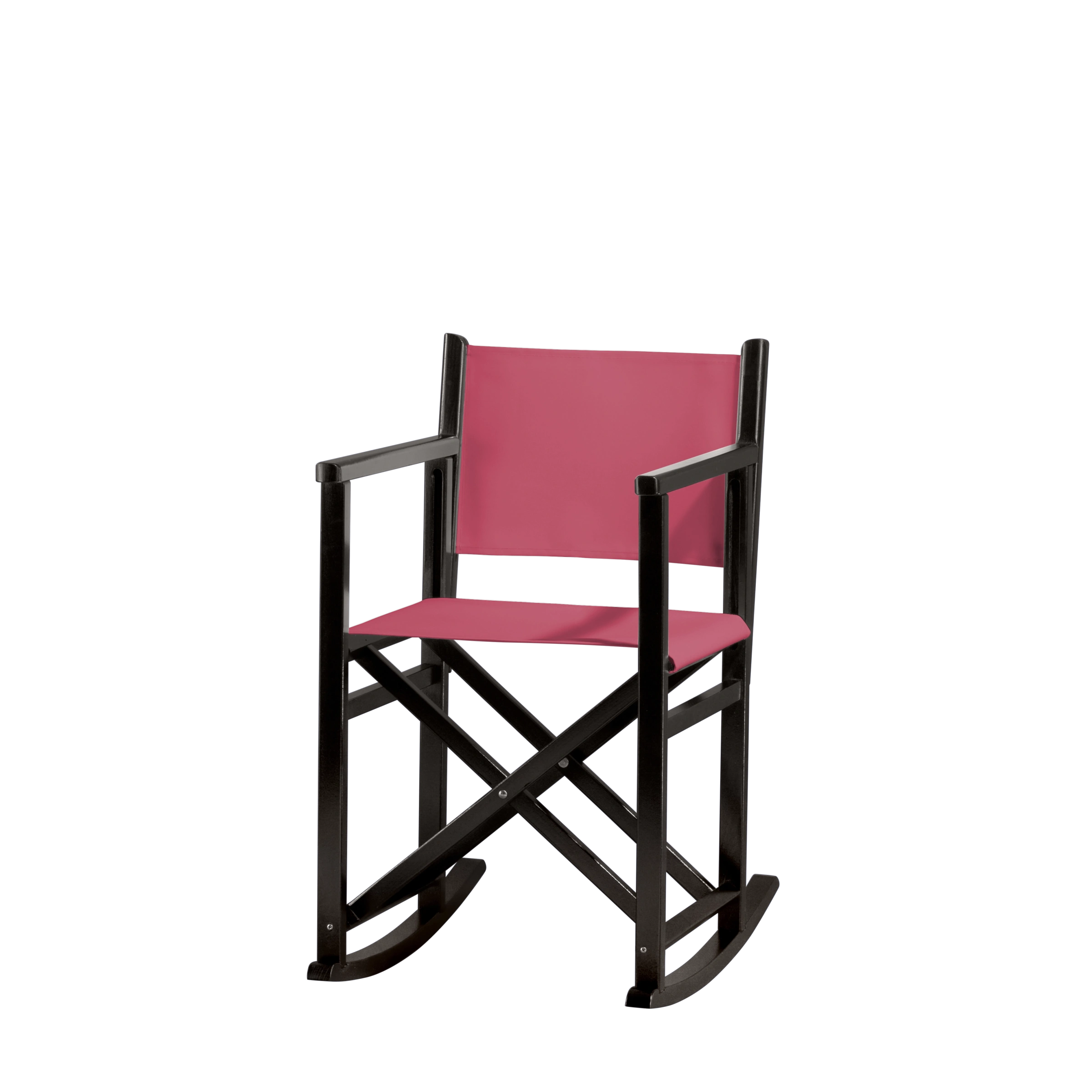 Schaukelstuhl Helmut aus schwarzem Buchenholz mit Bezug in fuchsia, Seitenansicht
#Swing | Set (Farbe)_fuchsia