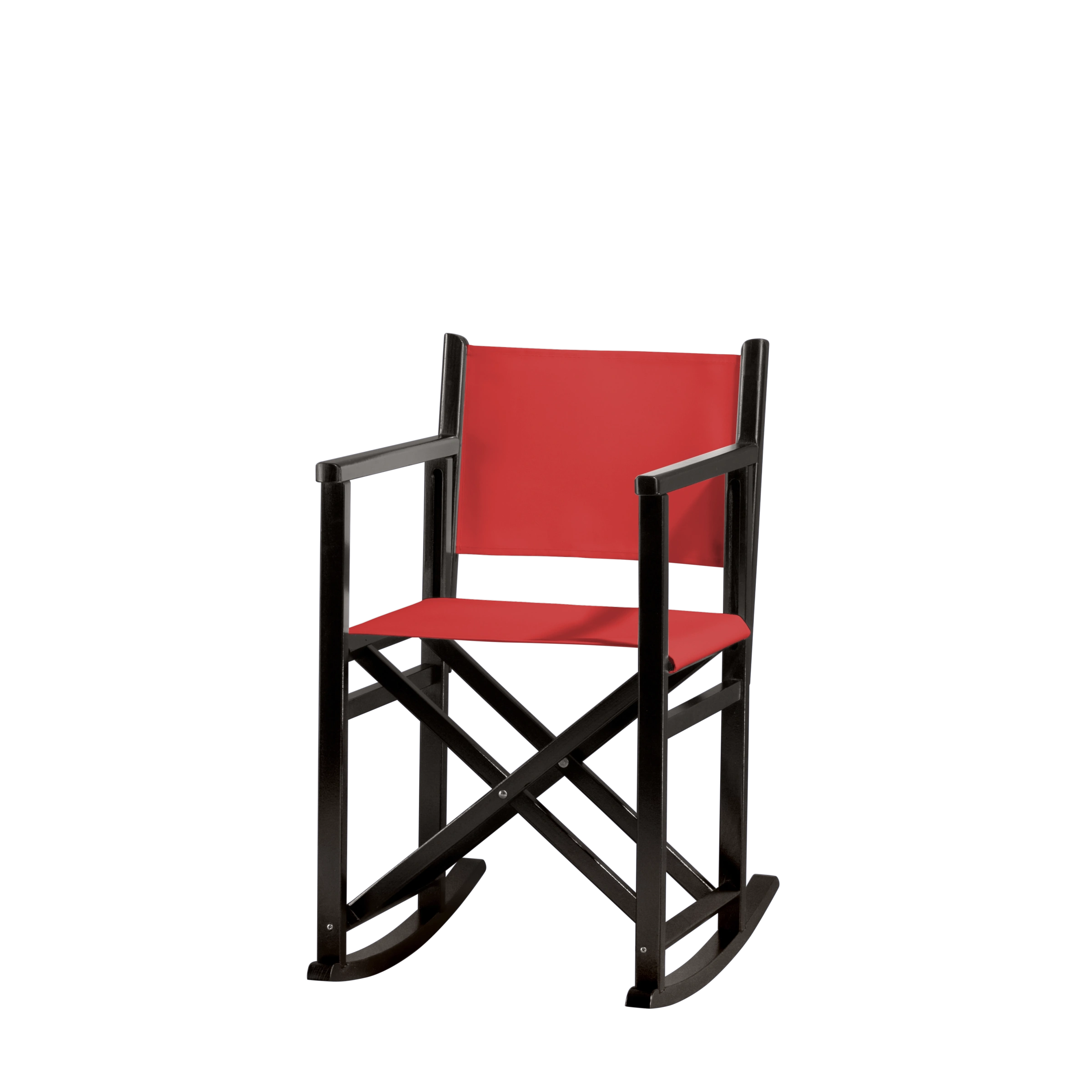 Schaukelstuhl Helmut aus schwarzem Buchenholz mit Bezug in rivarot, Seitenansicht
#Swing | Set (Farbe)_rivarot