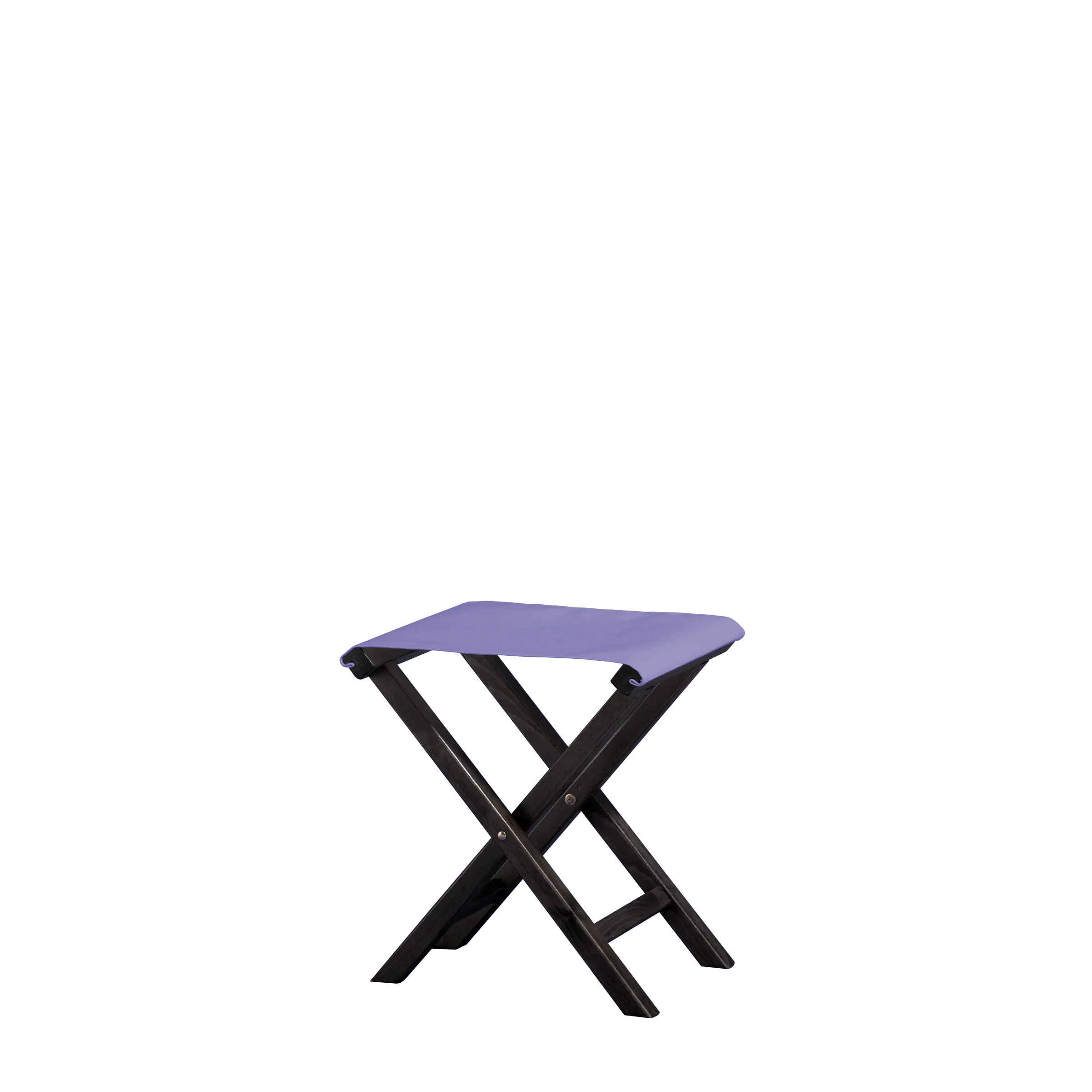 Beistellhocker Wim aus schwarzem Buchenholz mit Bezug in flieder, Seitenansicht
#Hocker | Sitz (Farbe)_flieder