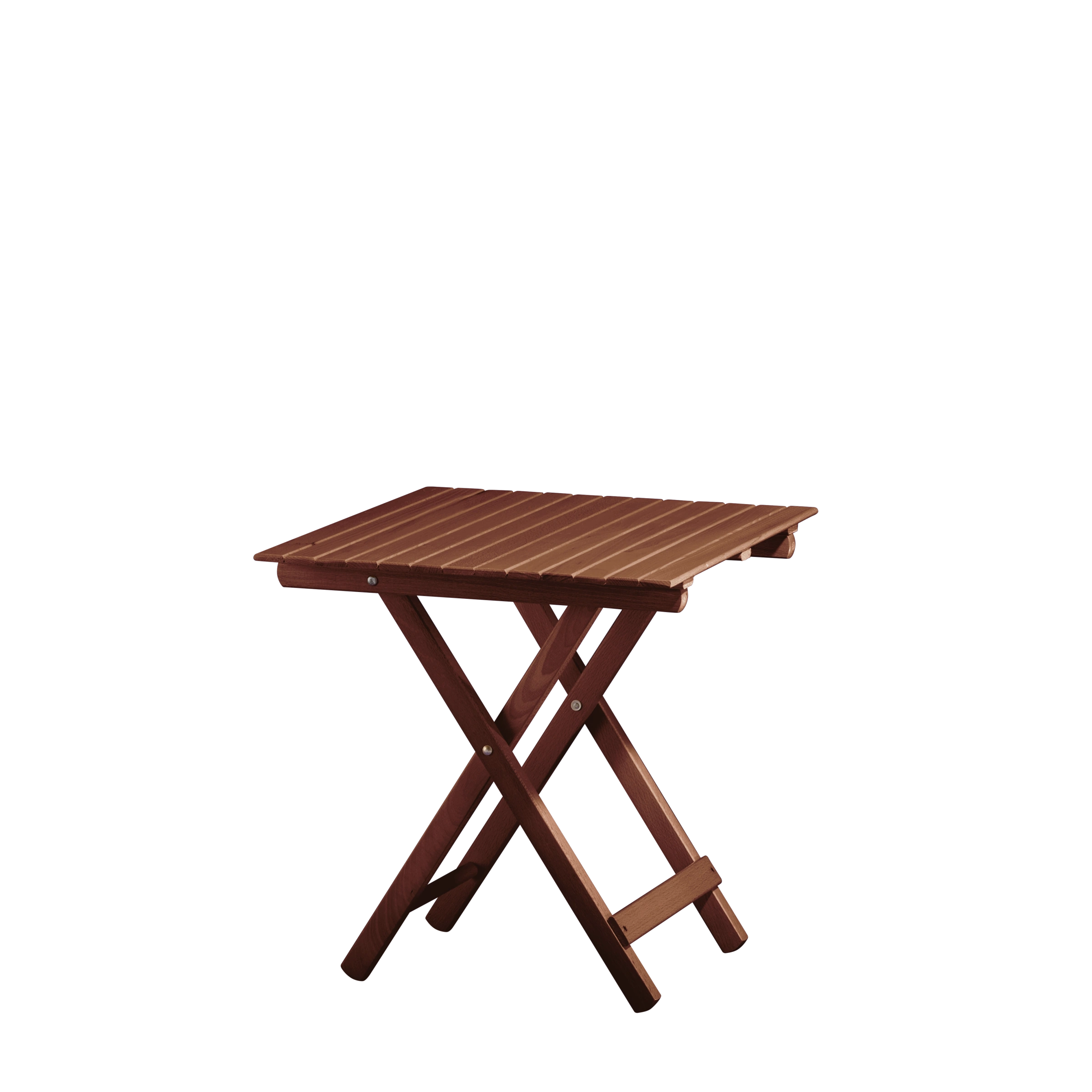 Beistelltisch Roland aus braunem Buchenholz, Seitenansicht
#holzfarbe_braun