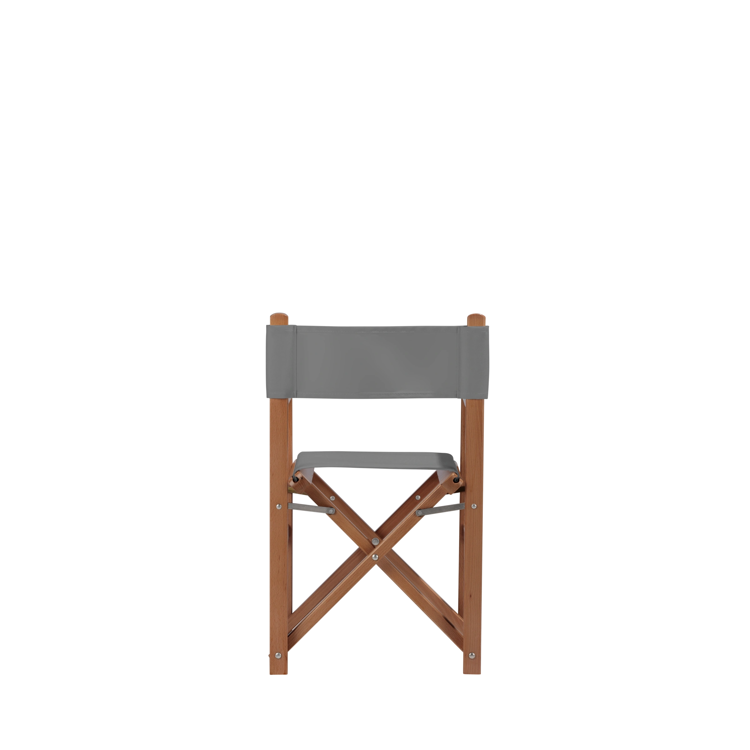 Kinderstuhl Nanni aus brandyfarbenem Buchenholz mit Bezug in anthrazit, Rückansicht
#Mini | Set (Farbe)_anthrazit