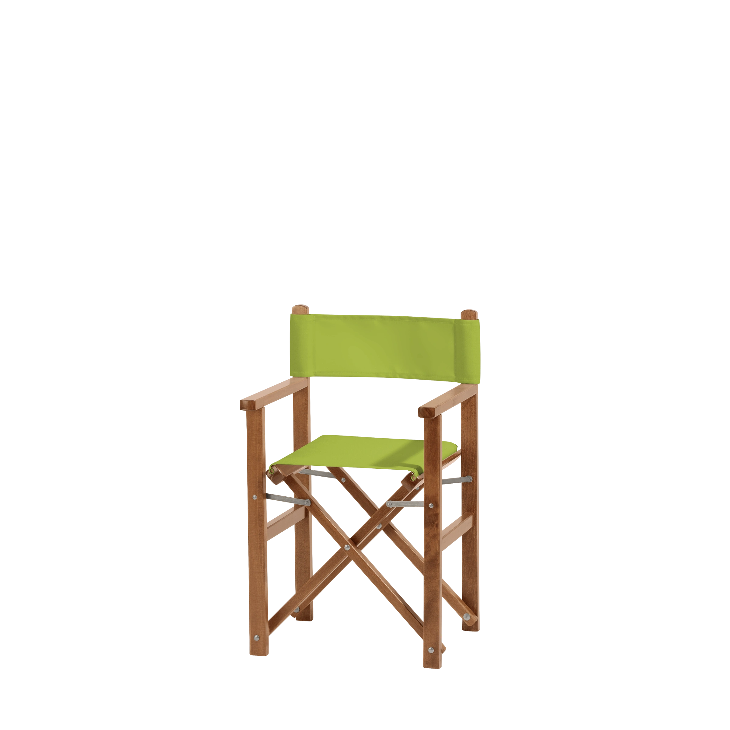 Kinderstuhl Nanni aus brandyfarbenem Buchenholz mit hellgrünem Bezug, Seitenansicht
#Mini | Set (Farbe)_hellgrün