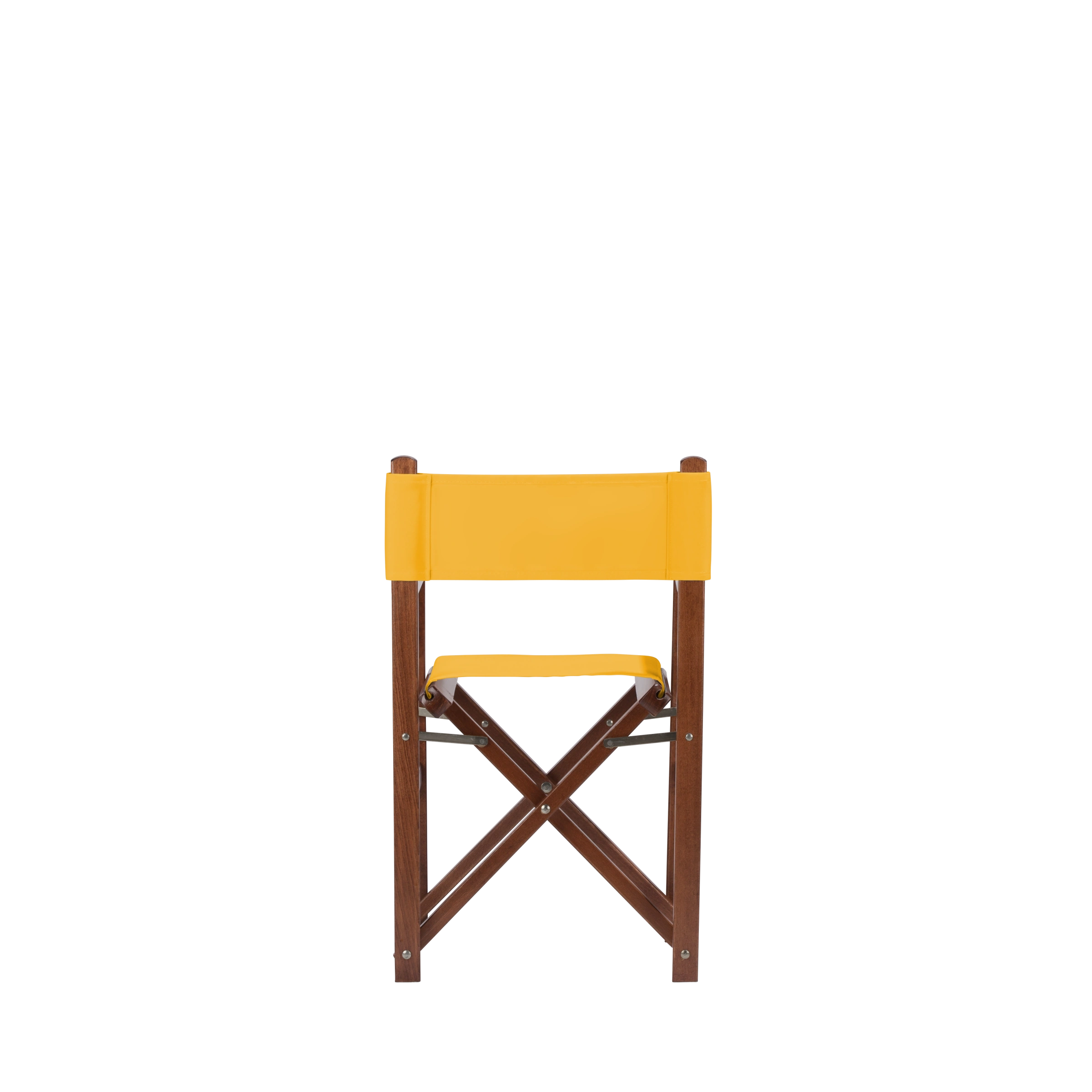 Kinderstuhl Nanni aus braunem Buchenholz mit gelbem Bezug, Rückansicht
#Mini | Set (Farbe)_gelb