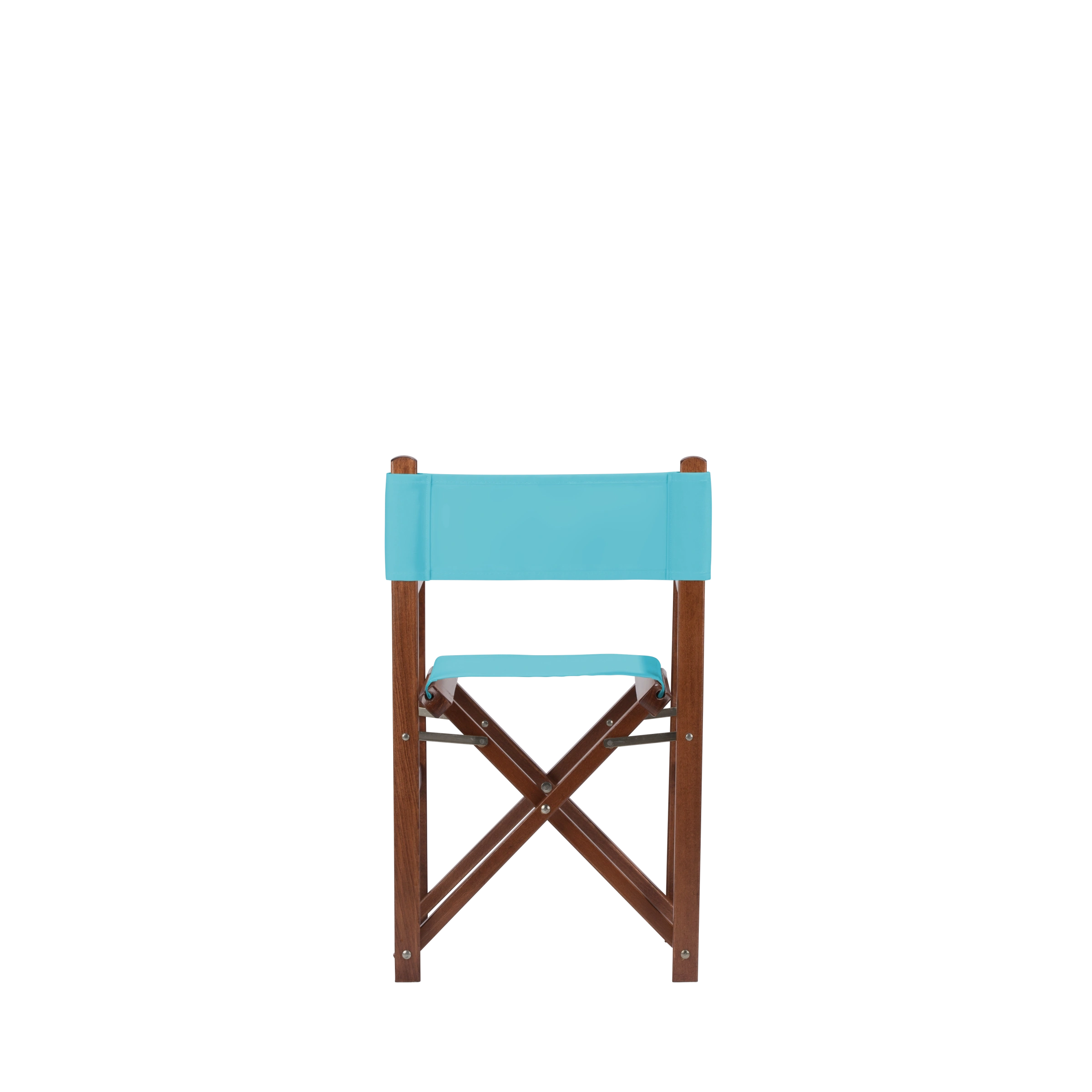 Kinderstuhl Nanni aus braunem Buchenholz mit hellblauem Bezug, Rückansicht
#Mini | Set (Farbe)_hellblau