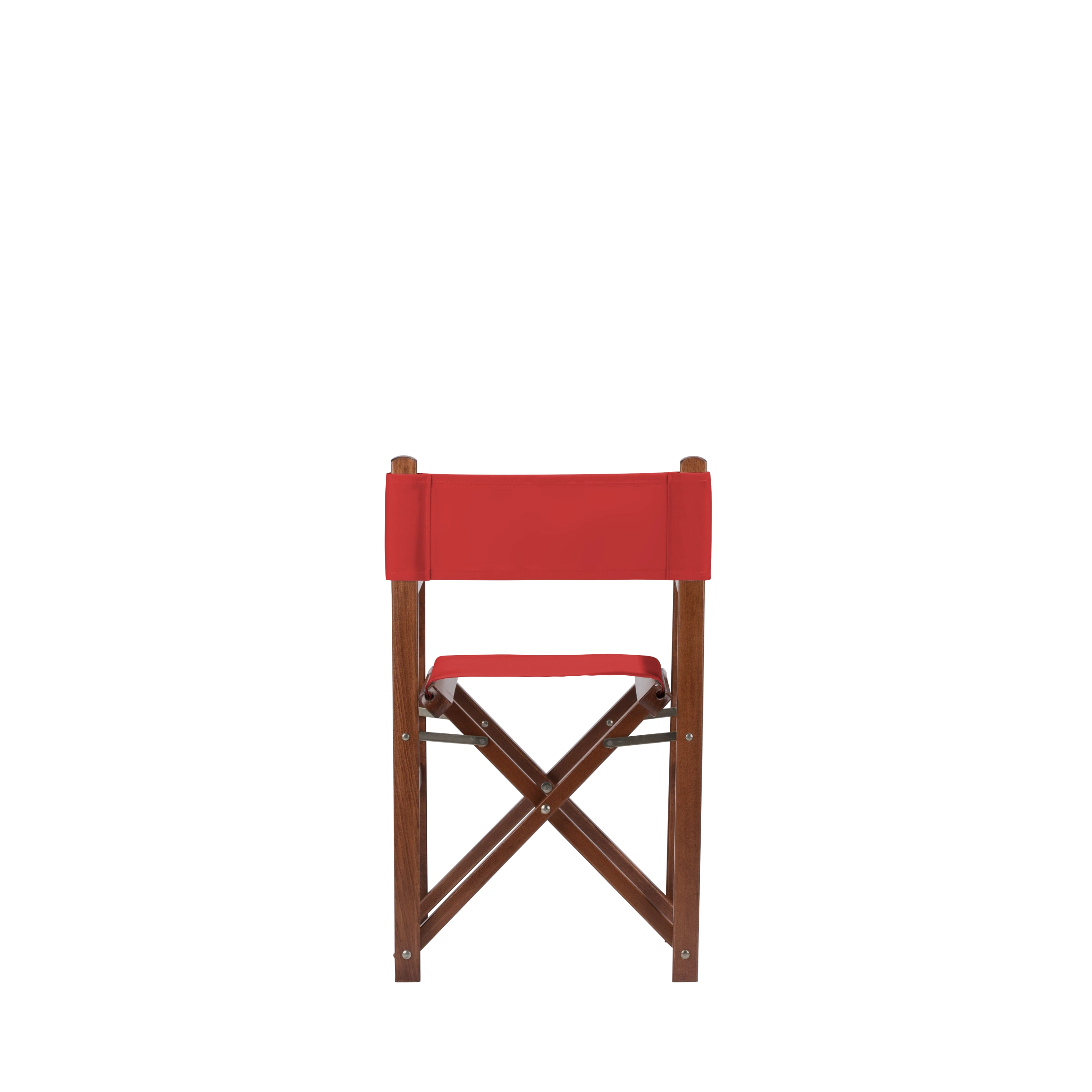 Kinderstuhl Nanni aus braunem Buchenholz mit Bezug in rivarot, Rückansicht
#Mini | Set (Farbe)_rivarot