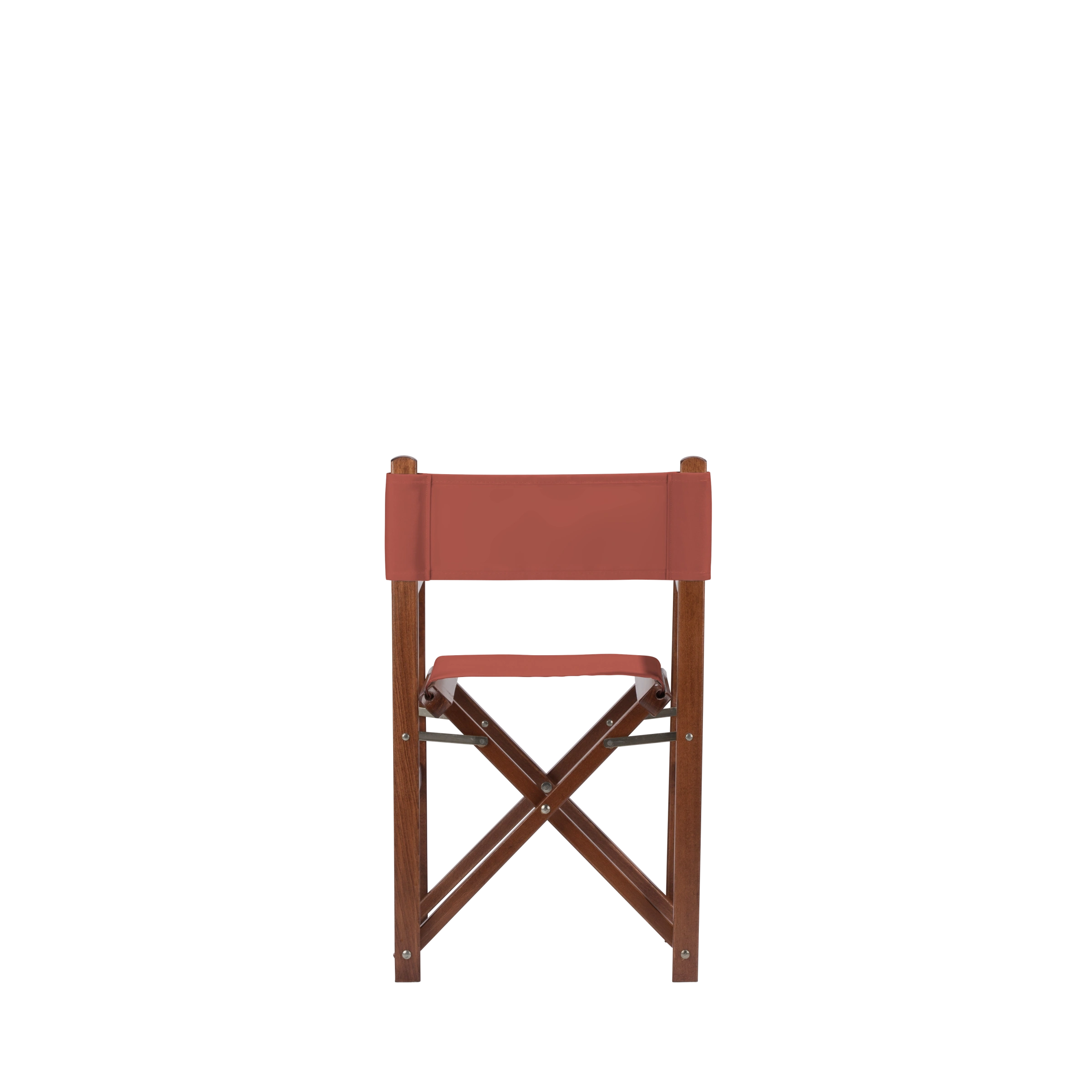 Kinderstuhl Nanni aus braunem Buchenholz mit Bezug in terracotta, Rückansicht
#Mini | Set (Farbe)_terracotta