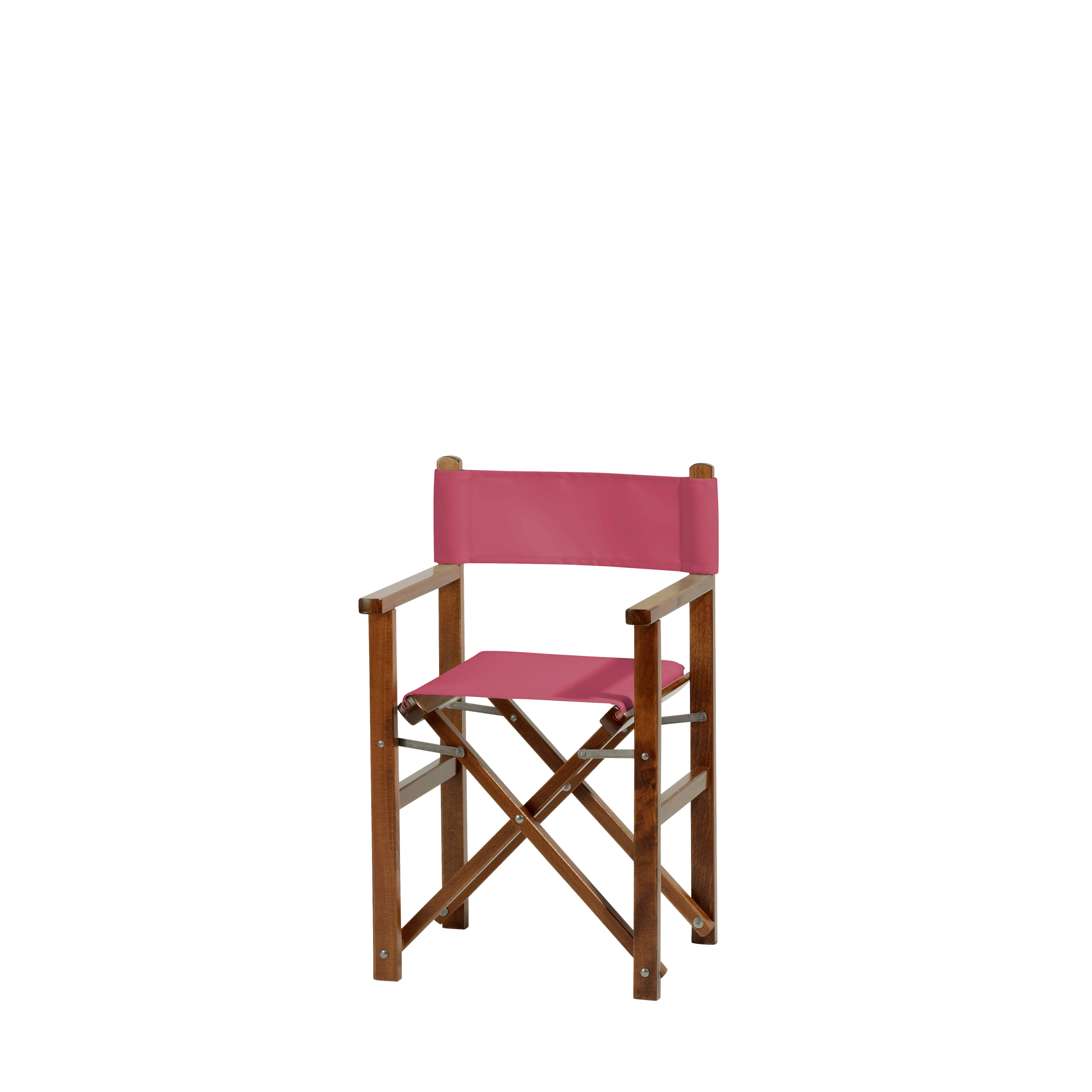 Kinderstuhl Nanni aus braunem Buchenholz mit Bezug in fuchsia, Seitenansicht
#Mini | Set (Farbe)_fuchsia