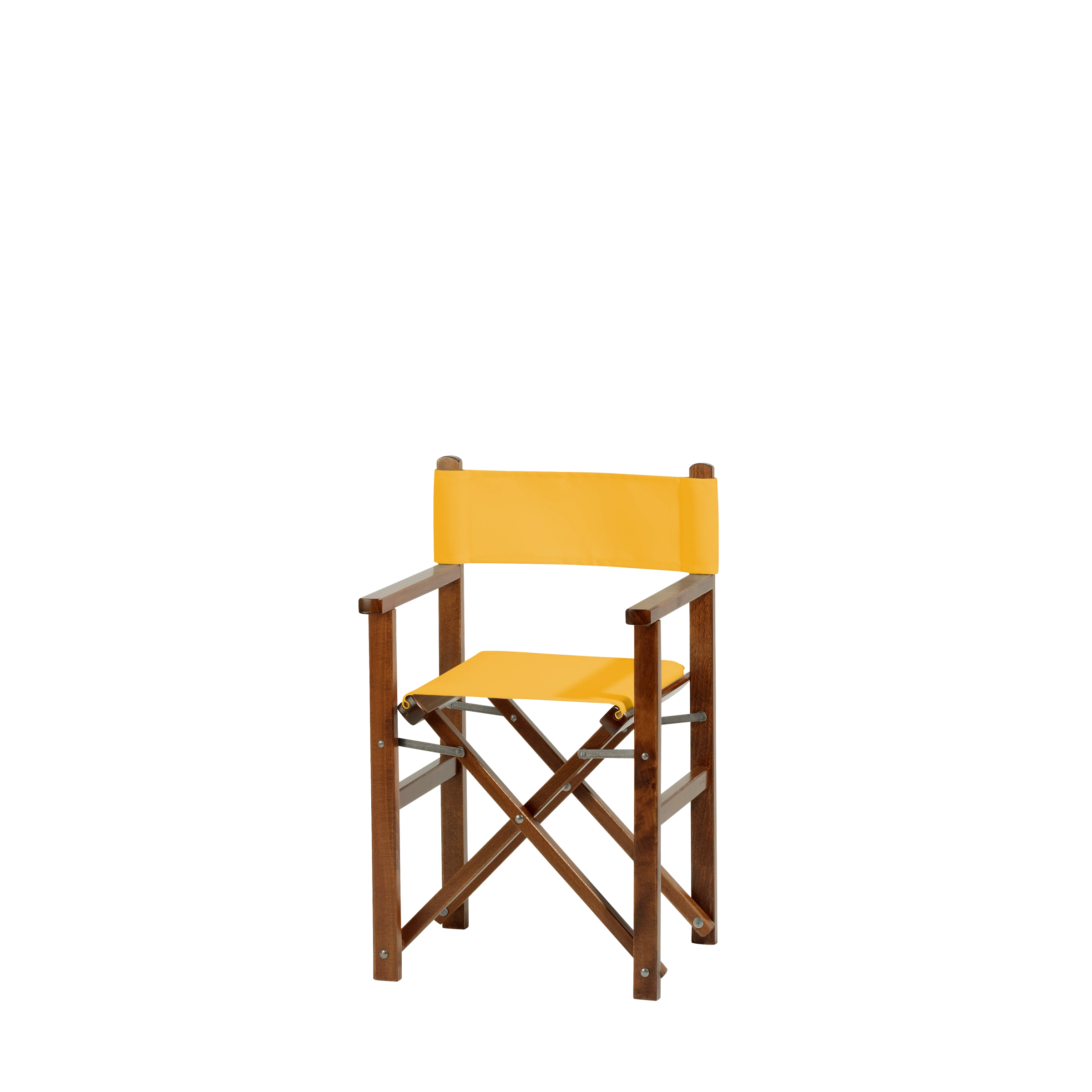 Kinderstuhl Nanni aus braunem Buchenholz mit gelbem Bezug, Seitenansicht
#Mini | Set (Farbe)_gelb