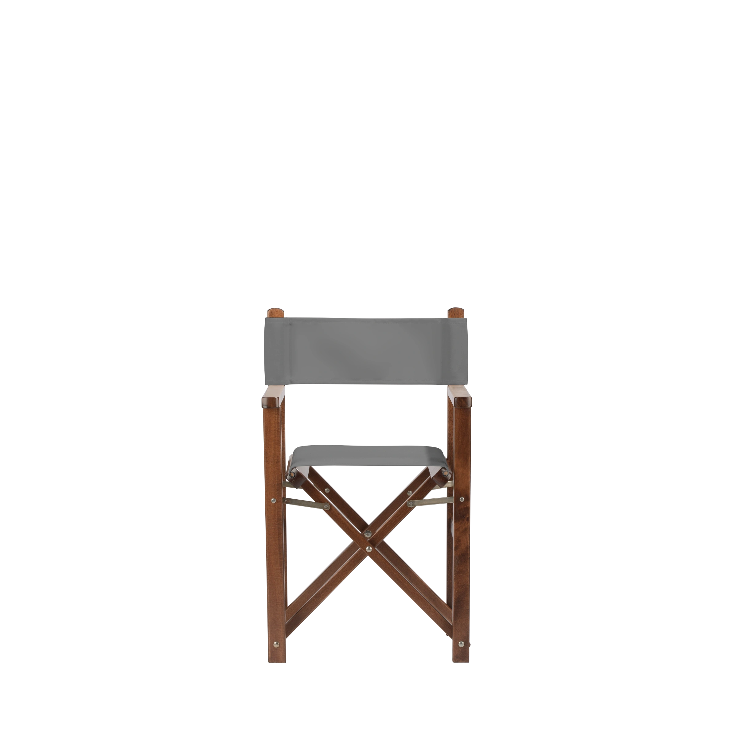 Kinderstuhl Nanni aus braunem Buchenholz mit Bezug in anthrazit, Frontalansicht
#Mini | Set (Farbe)_anthrazit