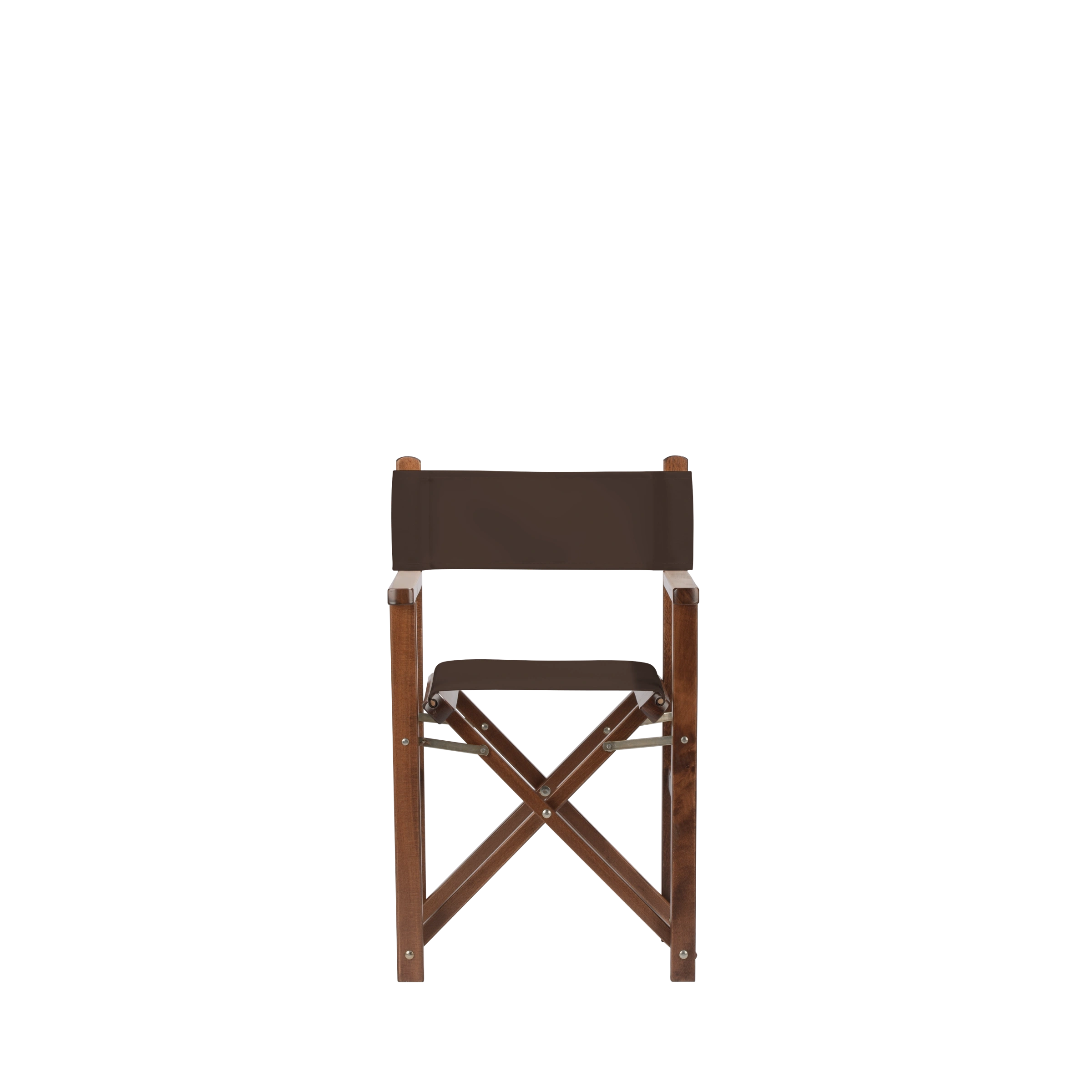 Kinderstuhl Nanni aus braunem Buchenholz mit Bezug in caffé, Frontalansicht
#Mini | Set (Farbe)_caffé