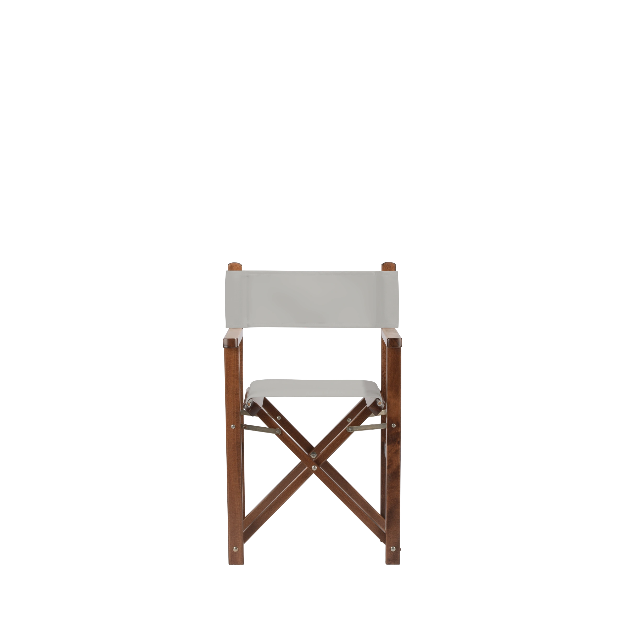 Kinderstuhl Nanni aus braunem Buchenholz mit hellgrauem Bezug, Frontalansicht
#Mini | Set (Farbe)_hellgrau