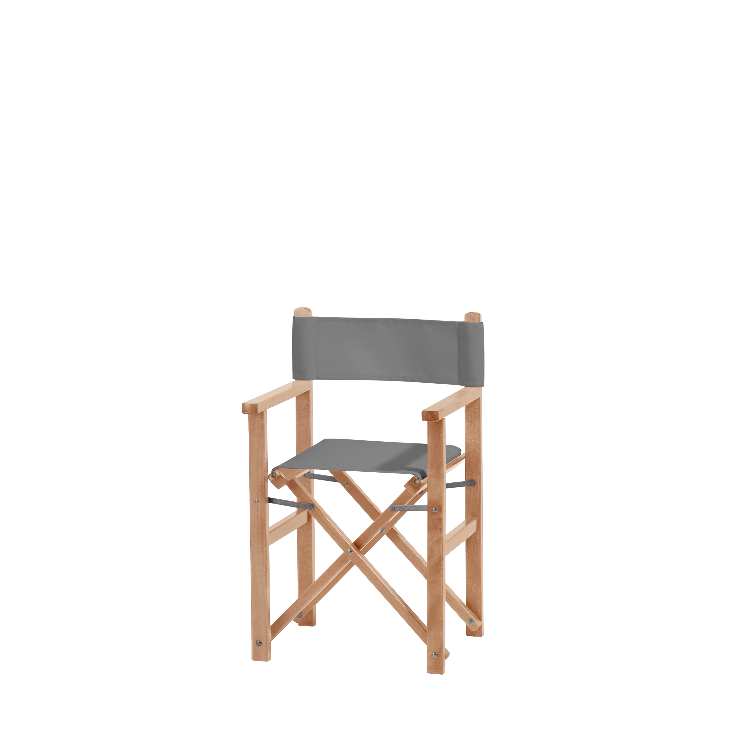 Kinderstuhl Nanni aus naturfarbenem Buchenholz mit Bezug in anthrazit, Seitenansicht
#Mini | Set (Farbe)_anthrazit
