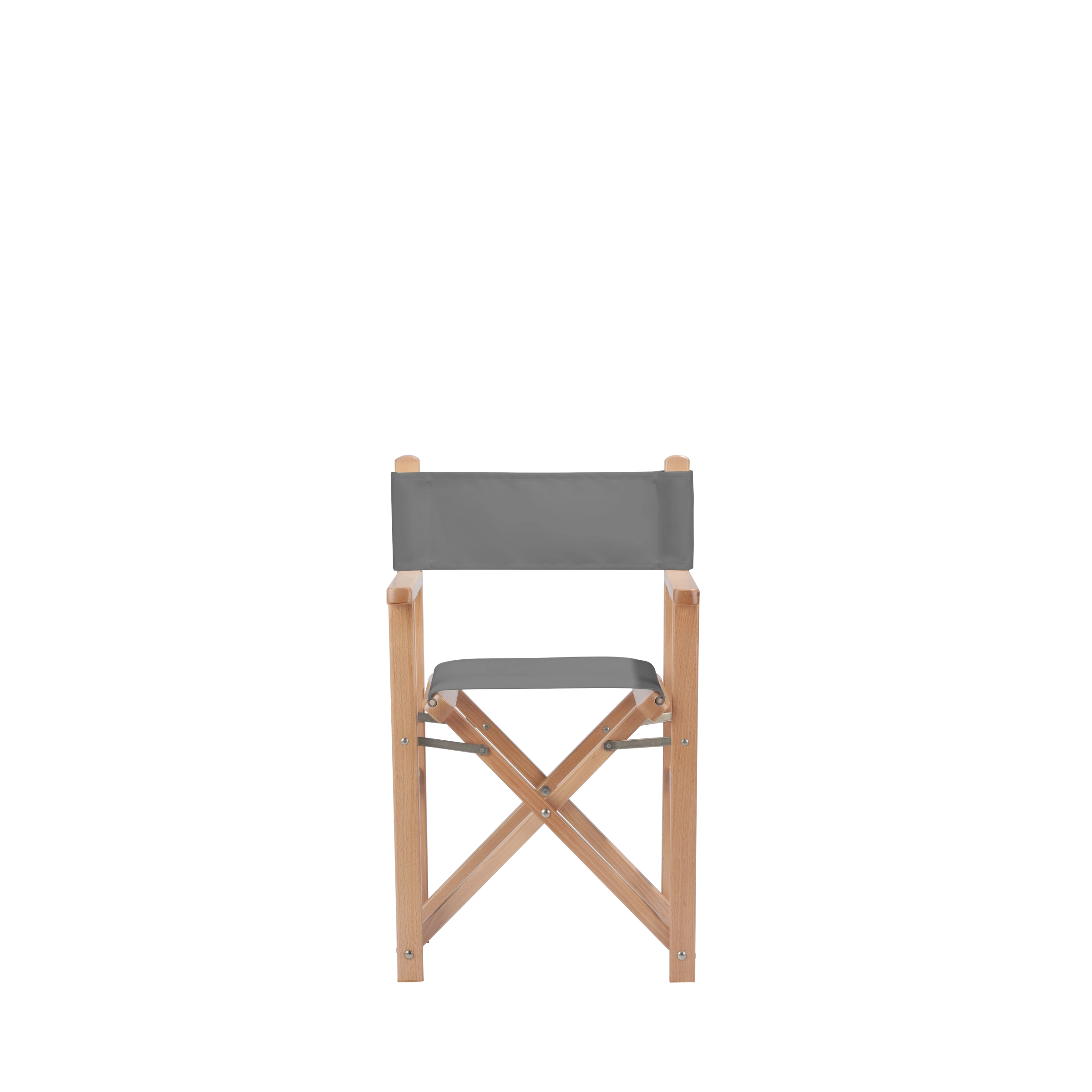 Kinderstuhl Nanni aus naturfarbenem Buchenholz mit Bezug in anthrazit, Frontalansicht
#Mini | Set (Farbe)_anthrazit