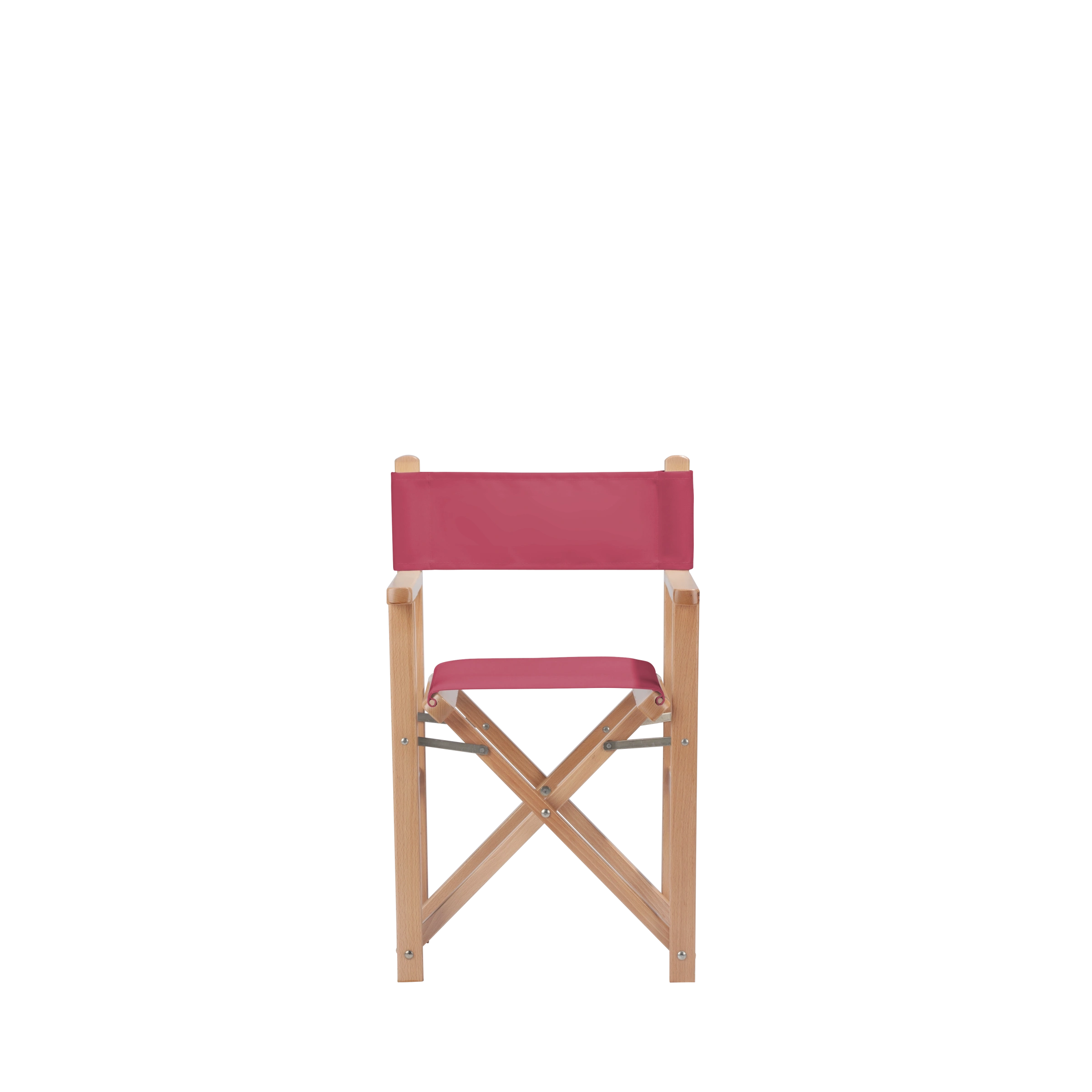 Kinderstuhl Nanni aus naturfarbenem Buchenholz mit Bezug in fuchsia, Frontalansicht
#Mini | Set (Farbe)_fuchsia