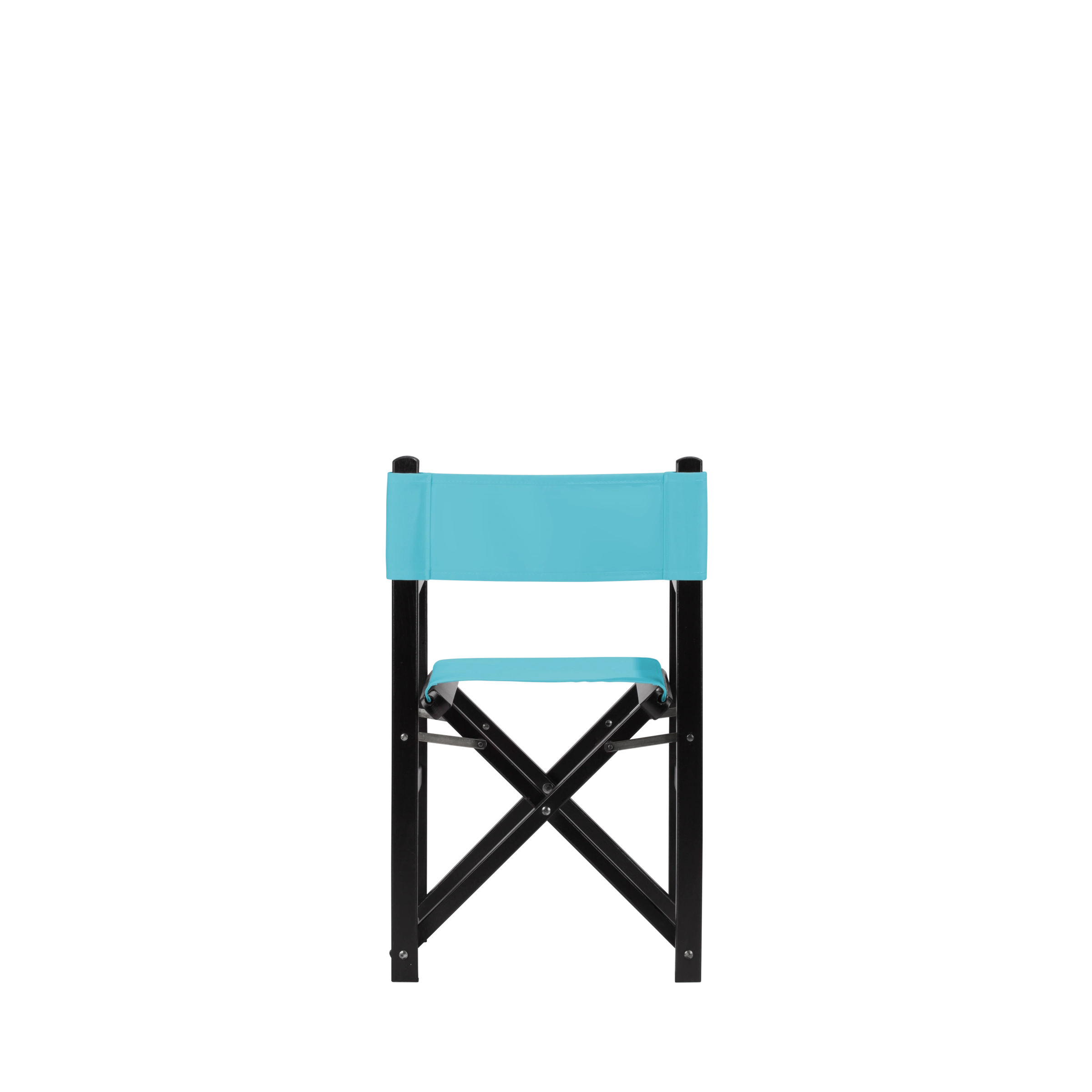 Kinderstuhl Nanni aus schwarzem Buchenholz mit hellblauem Bezug, Rückansicht
#Mini | Set (Farbe)_hellblau